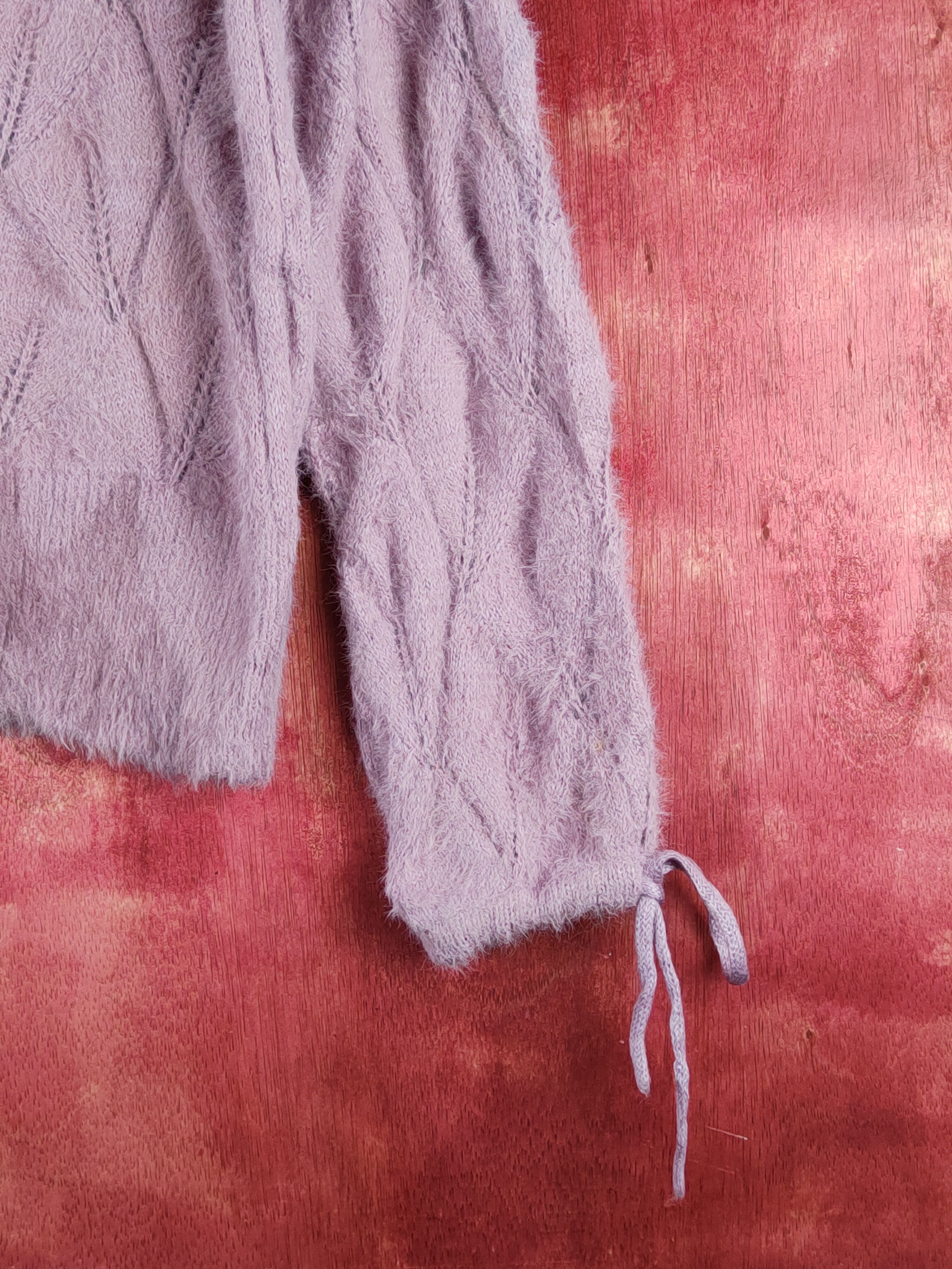 Homespun Knitwear Heather Purple Shag Shaggy Fur Mohair Knitwear #S2033 Size M / US 6-8 / IT 42-44 - 6 Thumbnail