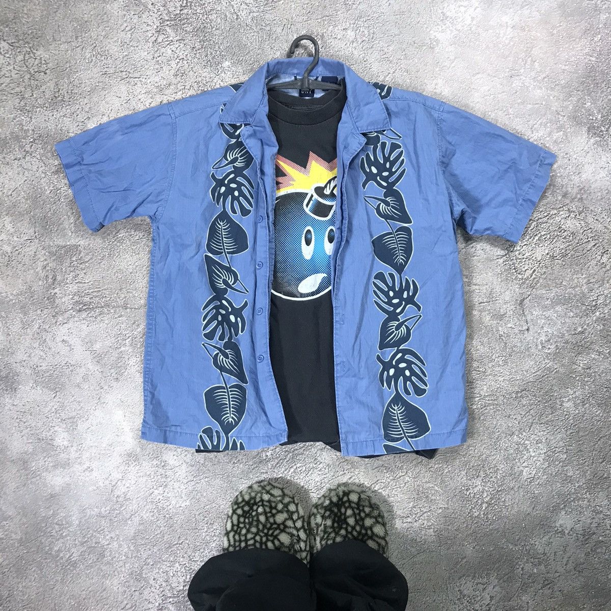 Vintage Vintage Y2K Oversized Hawaiian Print Button Up Shirt Streetw Size US L / EU 52-54 / 3 - 1 Thumbnail