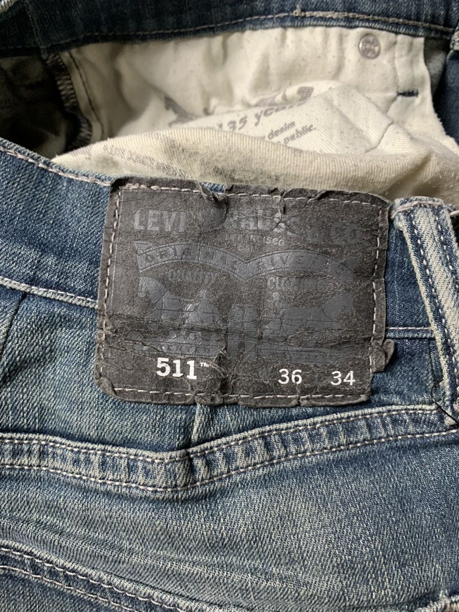Levi's 2000s Levis Mud Wash Distressed Jeans Size US 28 / EU 44 - 10 Thumbnail