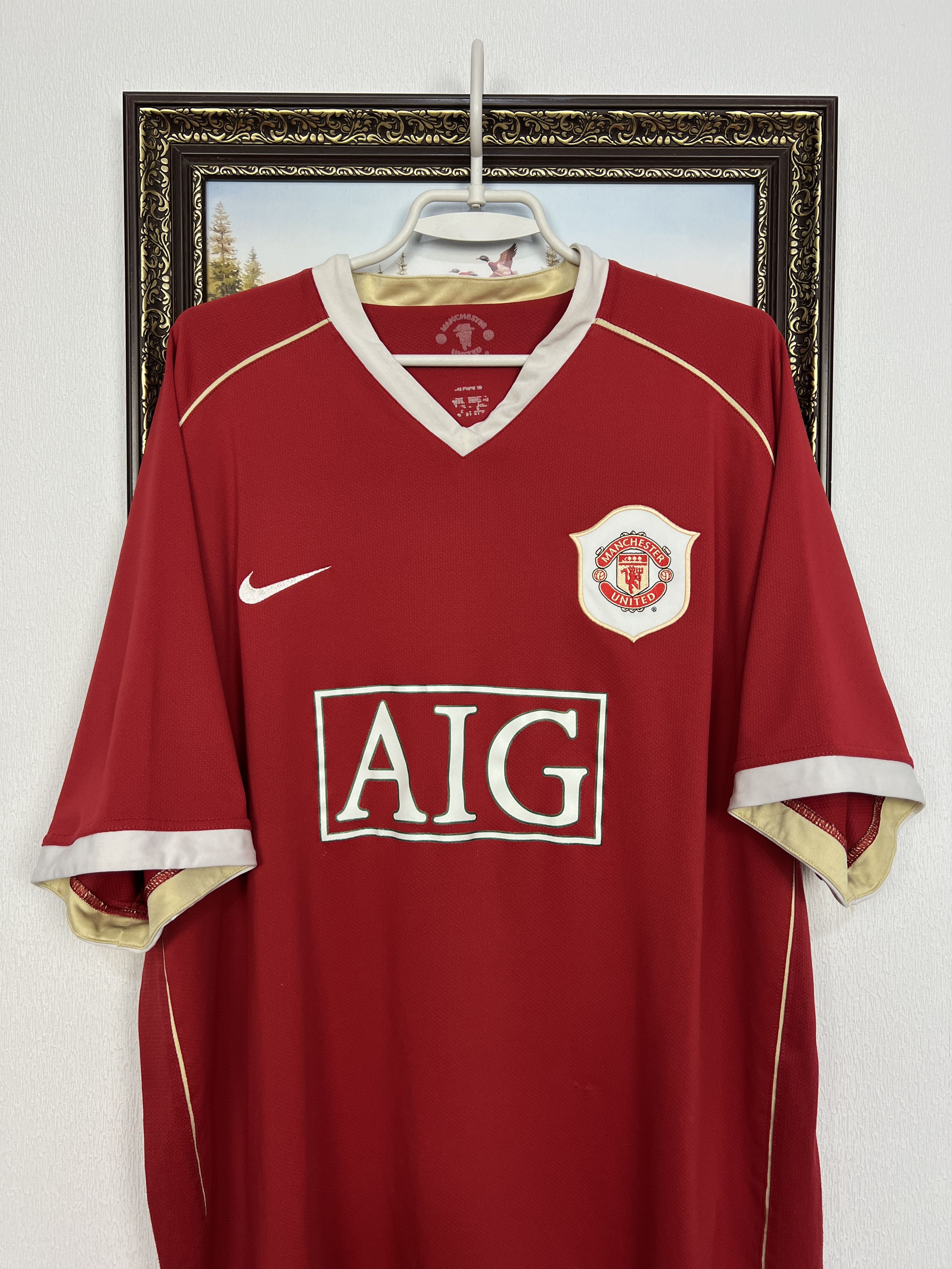 Nike Manchester United Home football shirt Soccer Jersey Trikot Size US XXL / EU 58 / 5 - 2 Thumbnail