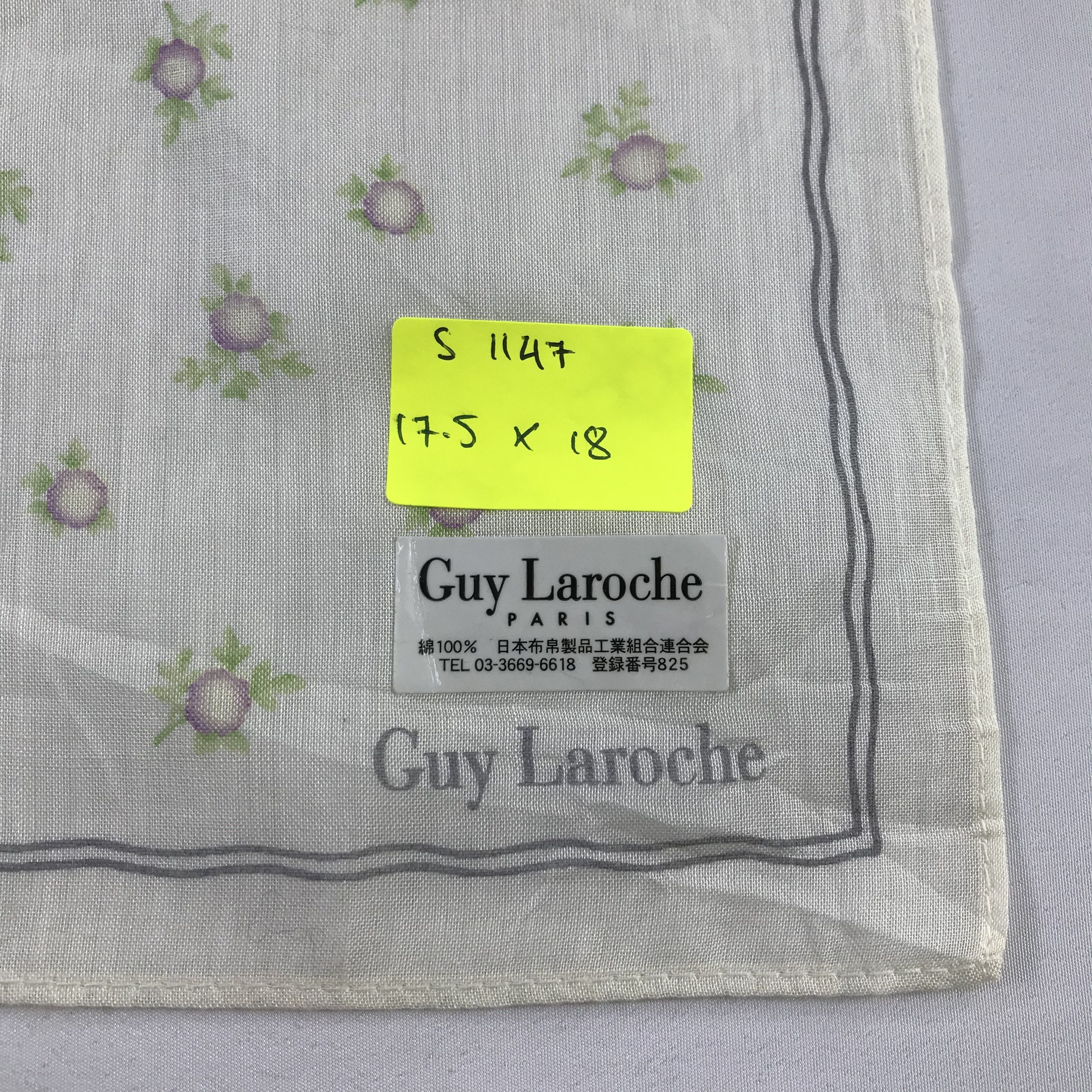 Guy Laroche × Vintage Guy Laroche Bandana / Handkerchief / Neckerchief - S1147 Size ONE SIZE - 5 Thumbnail