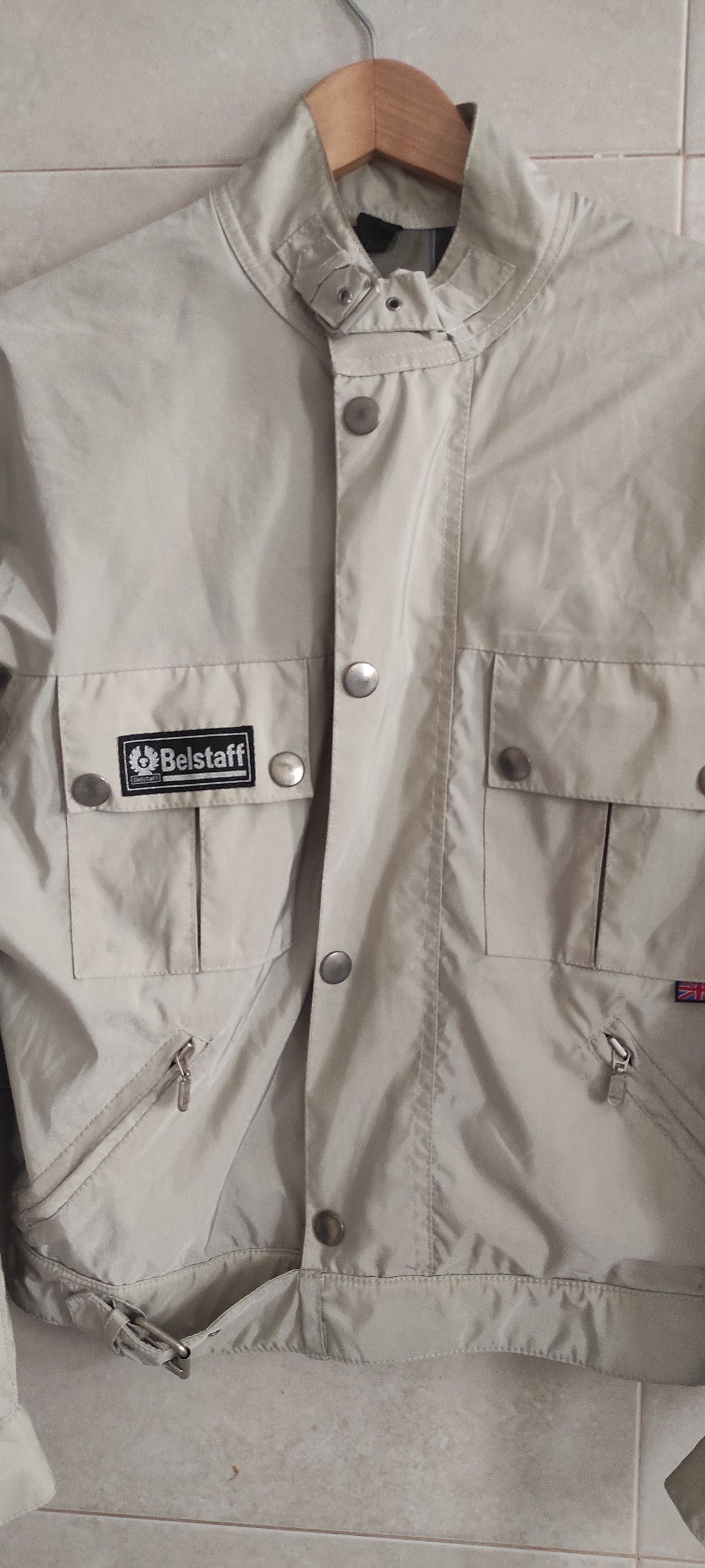 Belstaff Belstaff Nylon Beige Biker Motorcycle Jacket Size 44 Size US S / EU 44-46 / 1 - 4 Thumbnail