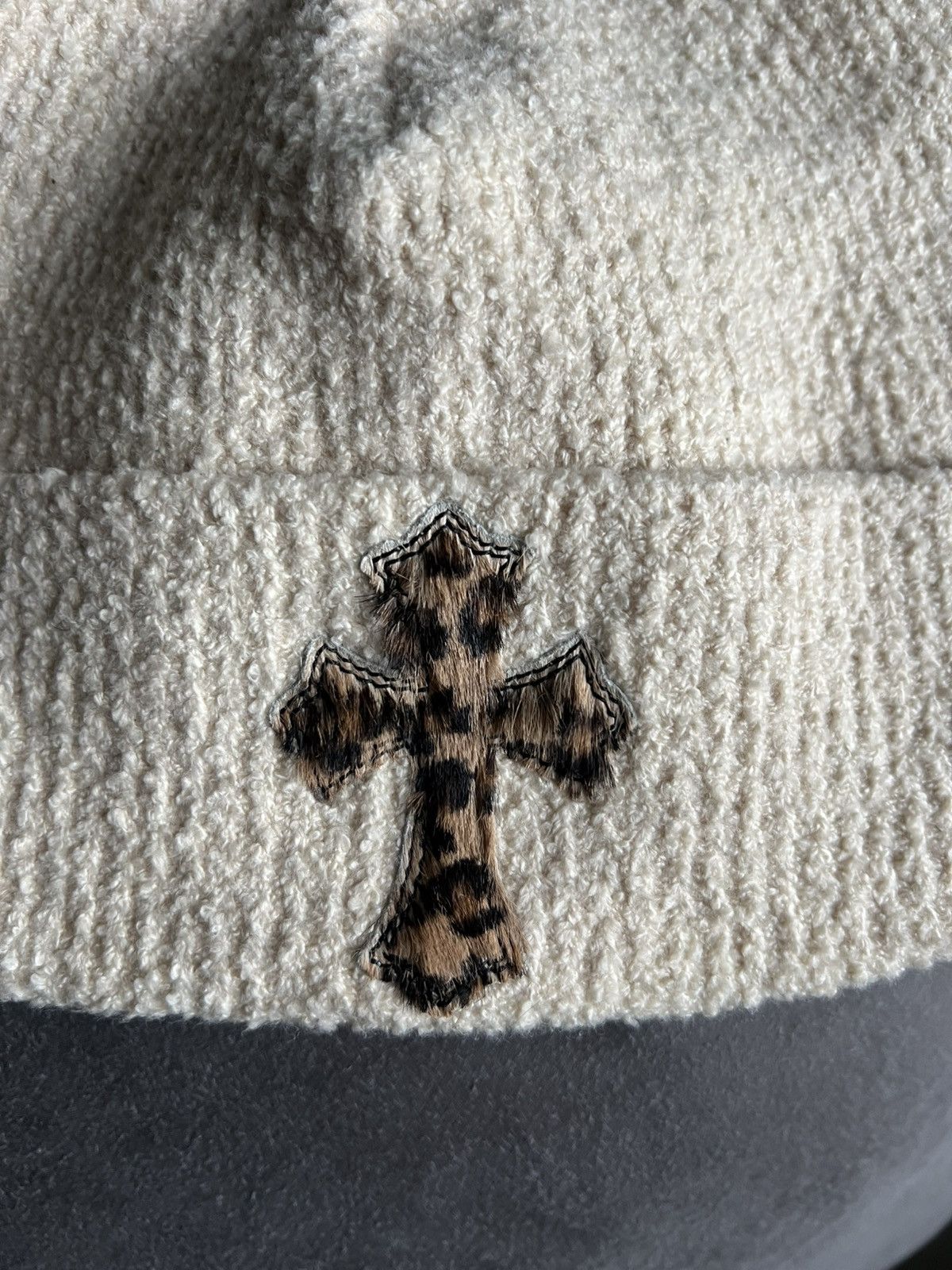 Chrome Hearts Chrome Hearts Ponyhair Cross Beanie ‘Badda Bing’ Size ONE SIZE - 3 Thumbnail