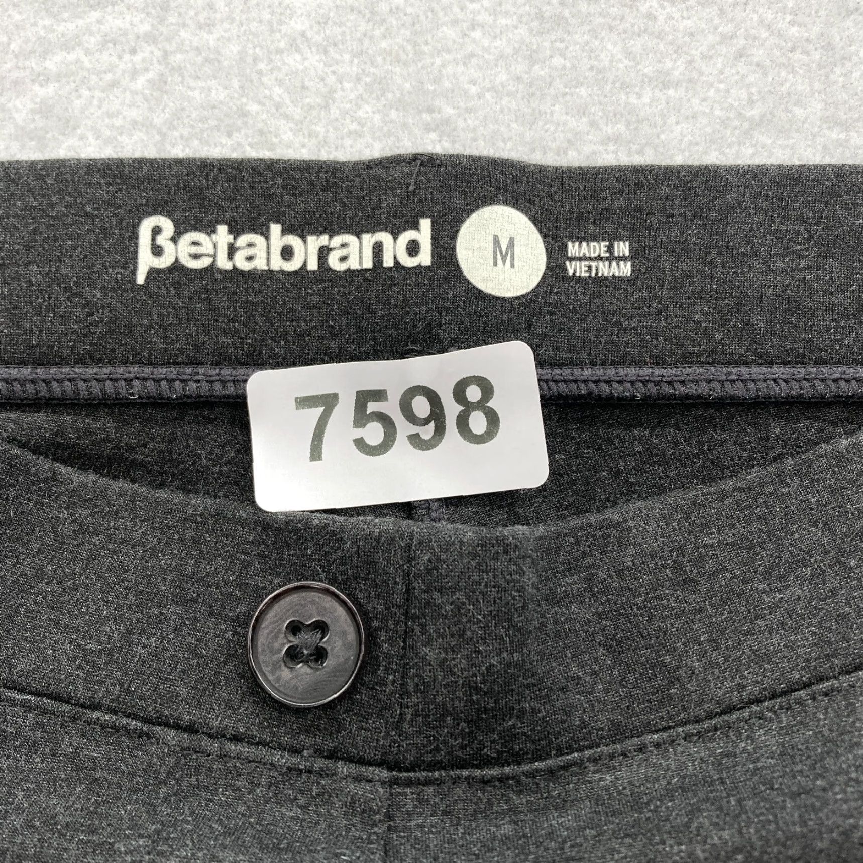Vintage Betabrand Women's M Gray Super Stretch Dress Pants Yoga Wear Career Pull On Dress Pants Slim Straight 30 In Inseam 31 In Gray Womens Shoes Size 30" / US 8 / IT 44 - 4 Thumbnail