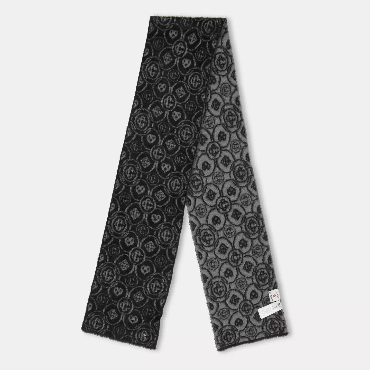 Casablanca o1g2r1mq0426 Size: OS / Casa Mono Midweight Scarf Multicolor Size ONE SIZE - 1 Thumbnail