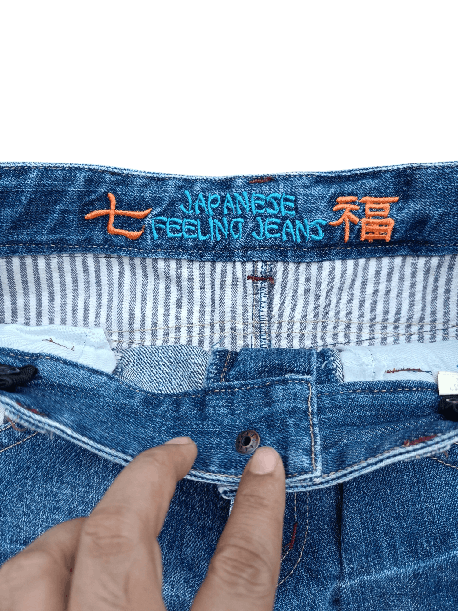 Japanese Brand JAPANESE FEELING JEANS CAR RACING CIRCUIT JEANS Size US 30 / EU 46 - 11 Thumbnail