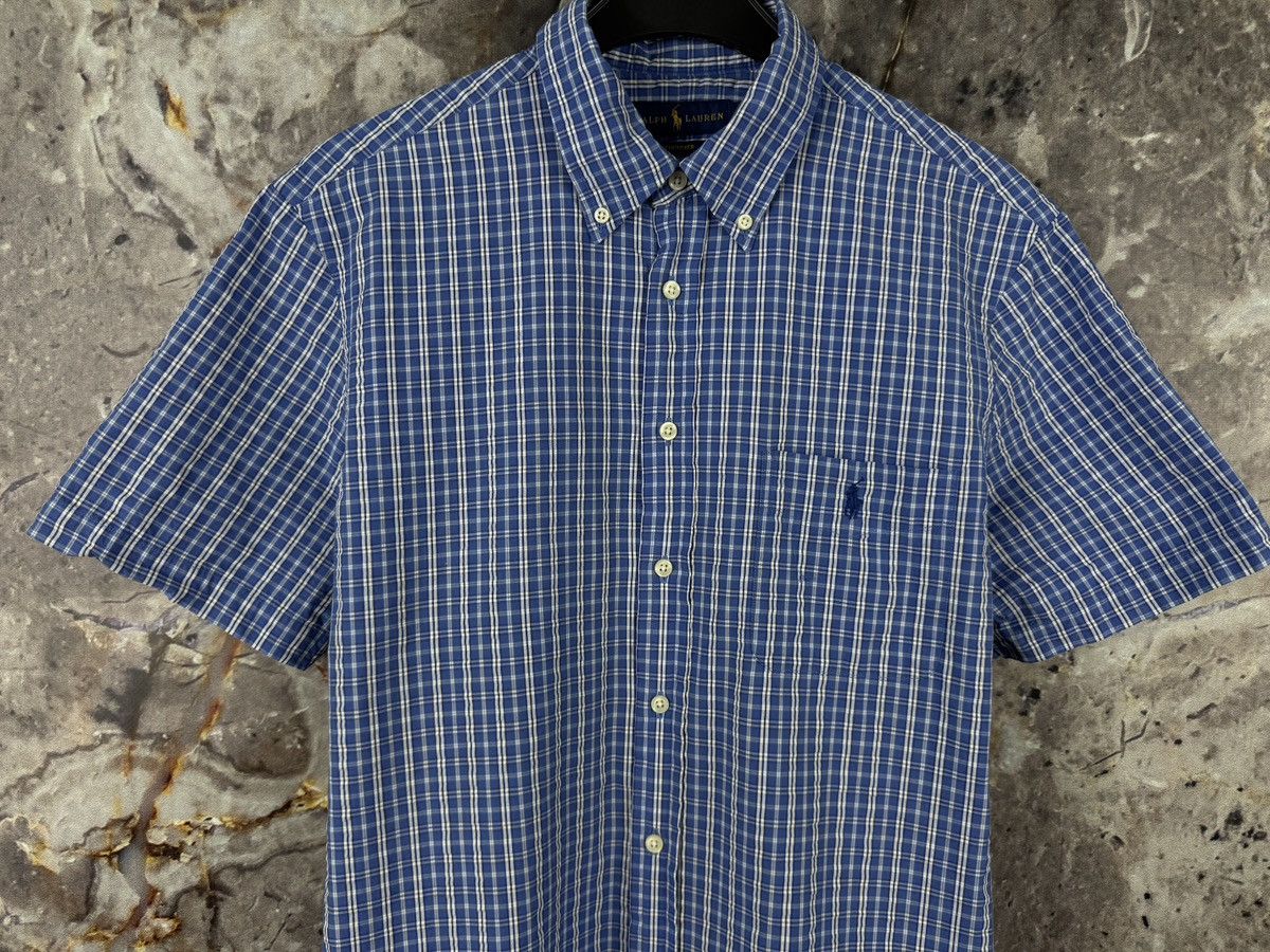 Polo Ralph Lauren Polo Ralph Lauren Short Sleeve Shirt Blue Checkered Classic Size US L / EU 52-54 / 3 - 3 Thumbnail