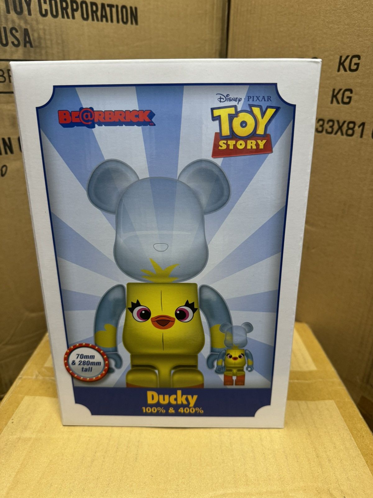 Medicom Toy Bearbrick x Disney Pixar Toy Story 4 Ducky 100% & 400% Set Size ONE SIZE - 2 Thumbnail