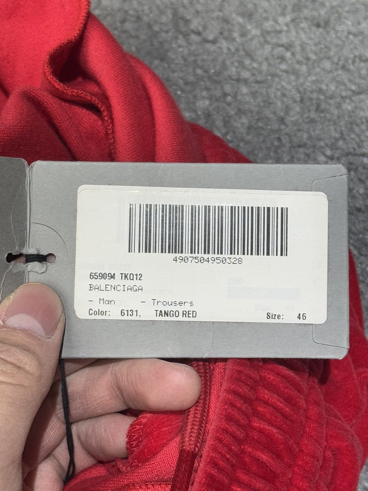 Balenciaga Balenciaga red velvet tracksuit pants Size US 32 / EU 48 - 9 Thumbnail