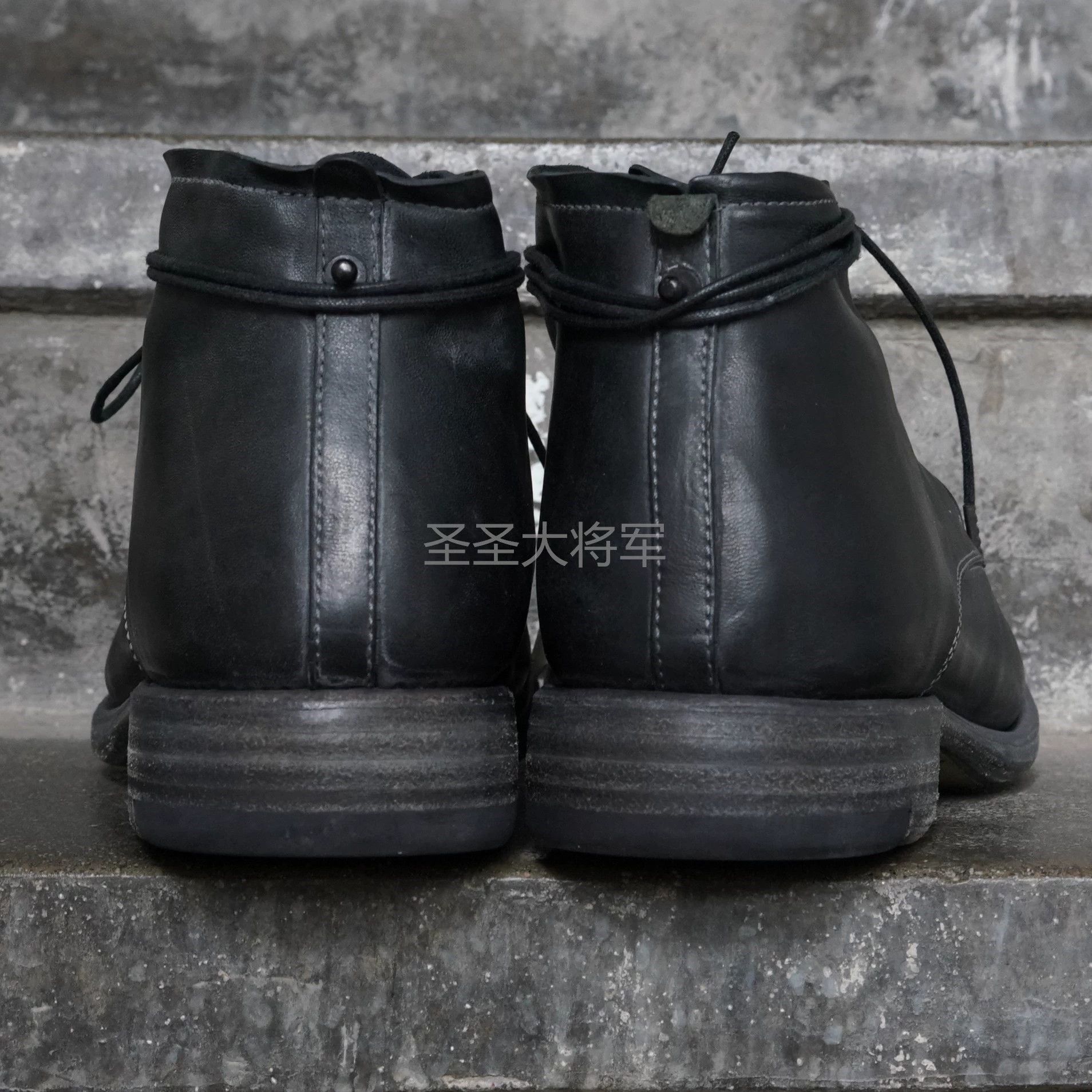 Layer-0 Layer 0 4H Cap Toe Blk Horsebutt Leather Derby 44 Size US 9 / EU 42 - 4 Thumbnail