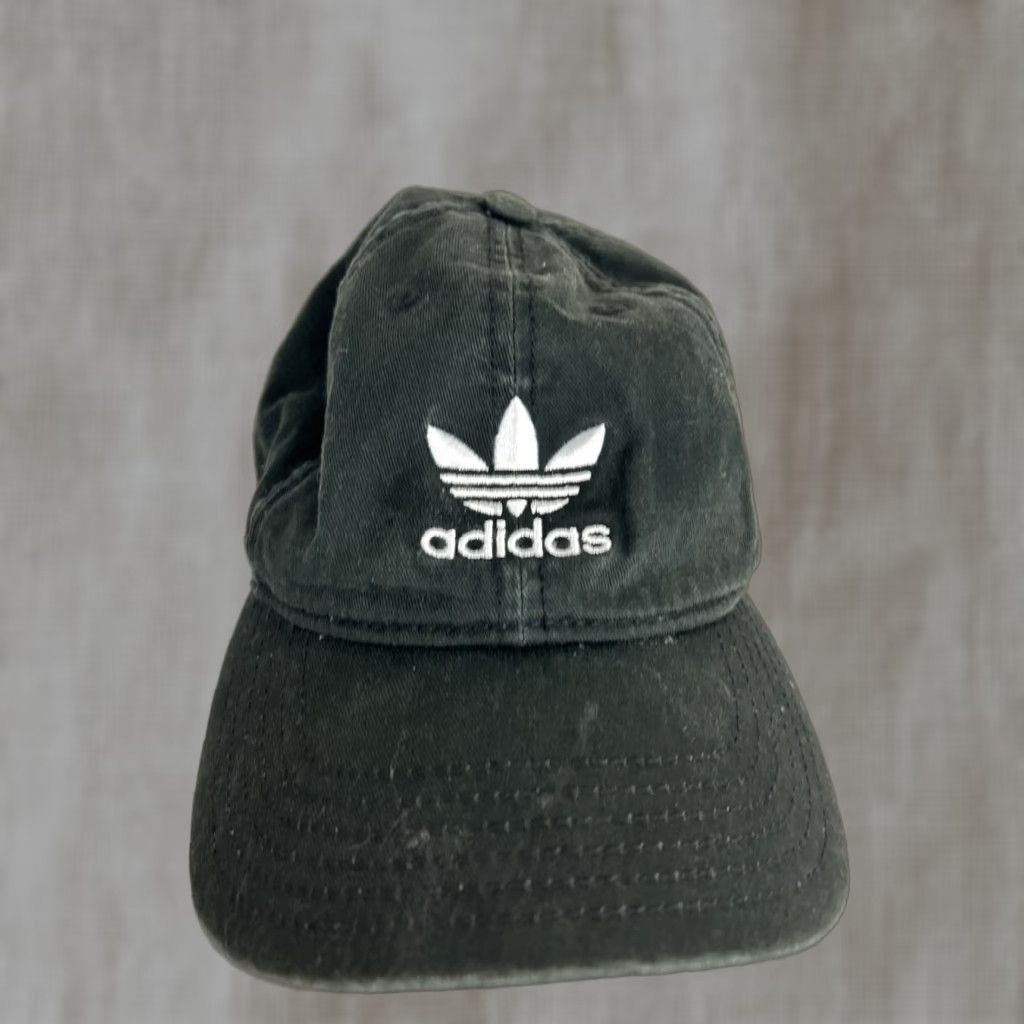 Adidas Adidas Dad Hat Baseball Cap One Size Adjustable Cotton Black Tri Cone Mens Size ONE SIZE - 1 Thumbnail