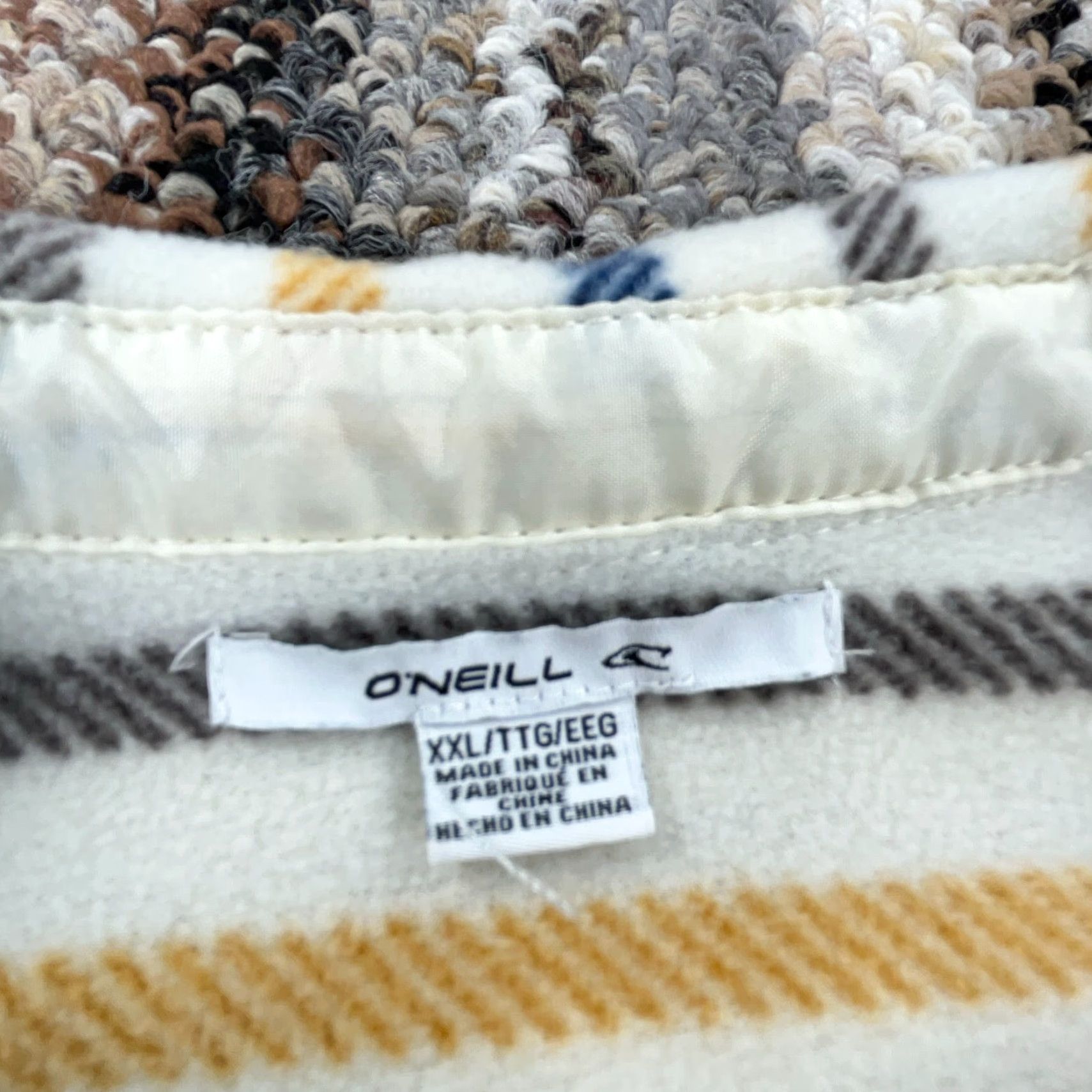 O'Neill O'neill Jacket Shirt Women 2XL White Striped Fleece Unlined Shacket OR Jacket Shirt Women 2XL White Striped Fleece Unlined Shacket Size XXL / US 16-18 / IT 52-54 - 4 Thumbnail