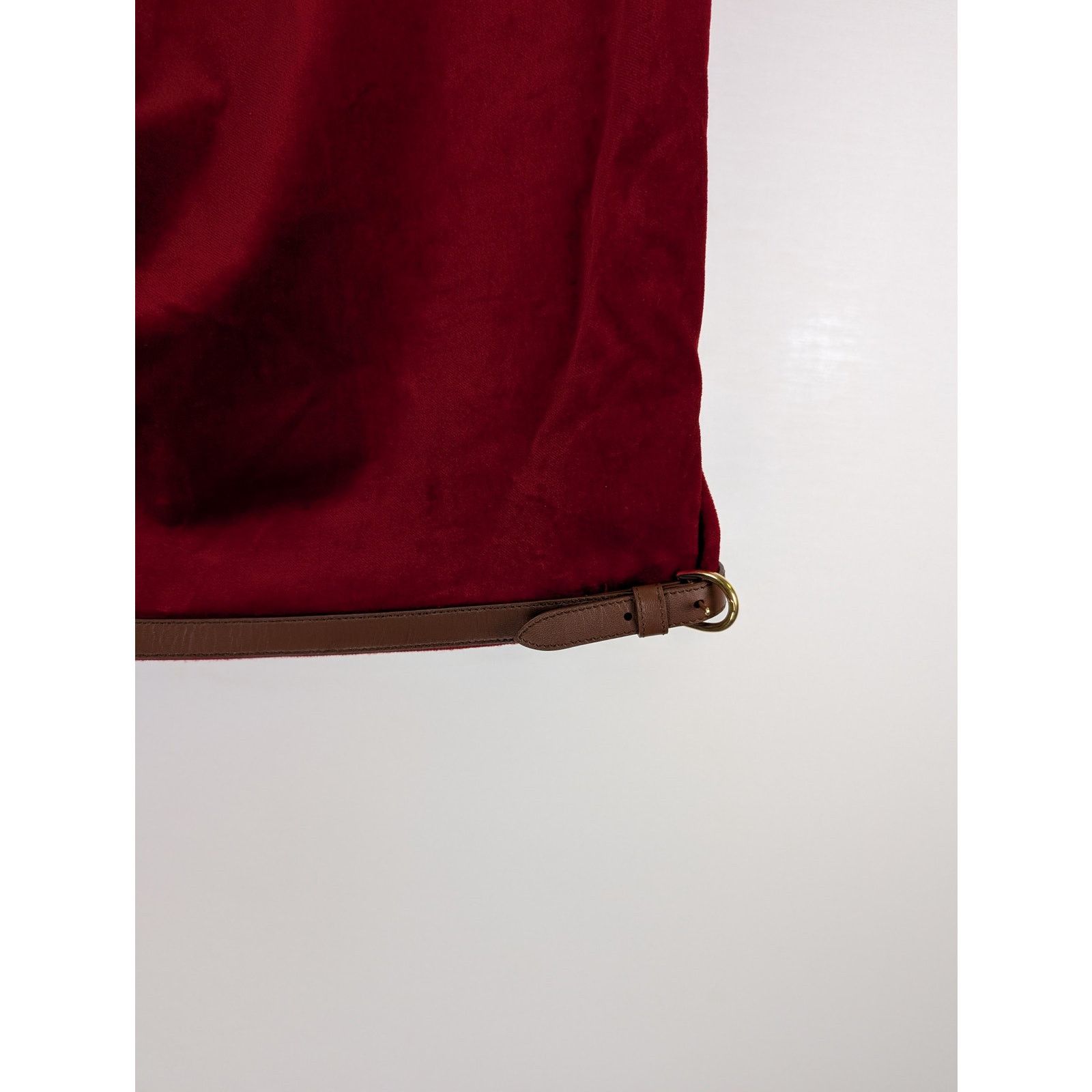 Gucci o1rshd1 Stretch Velvet W/Leather Short Pant in Fire/Mix Size US 32 / EU 48 - 11 Thumbnail