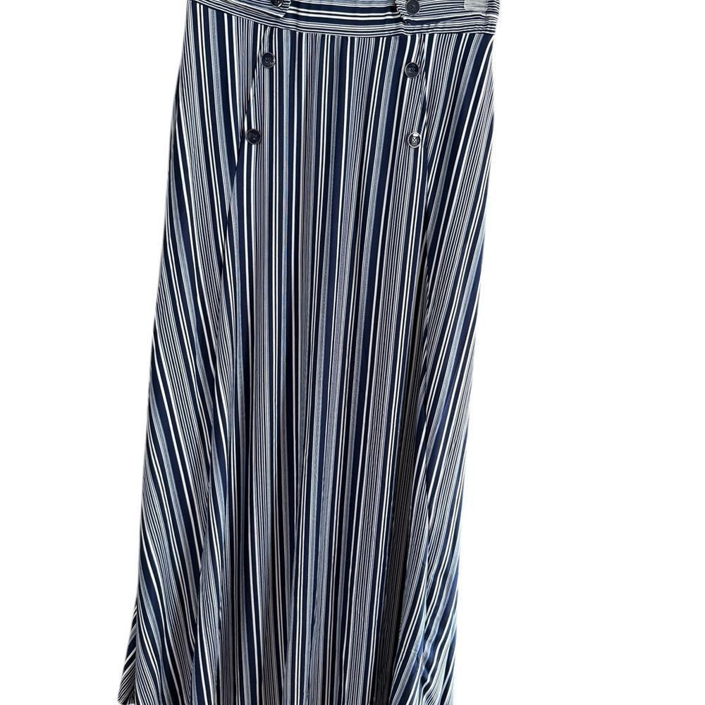 Other Robert Louis Black and White A-Line Midi Skirt Size 32" / US 10 / IT 46 - 6 Thumbnail