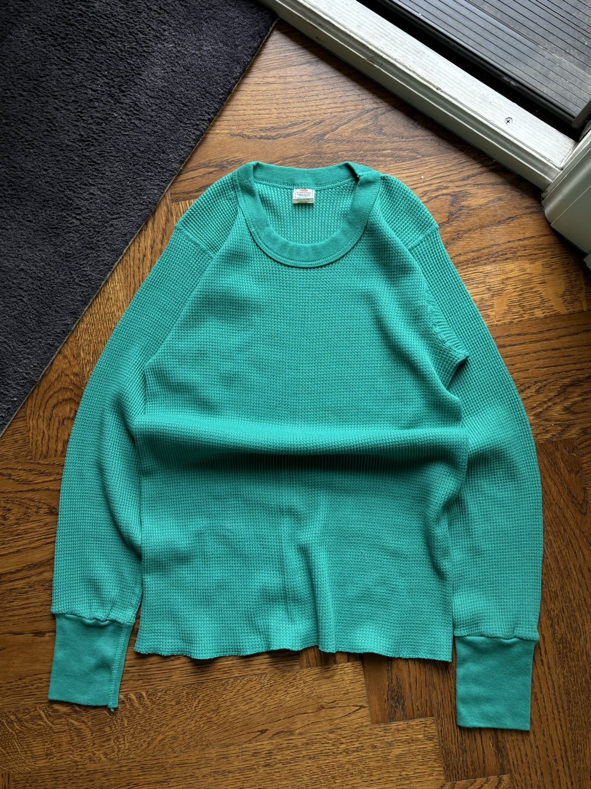 Fruit Of The Loom × Vintage 1980s Fruit of the Loom Thermal L/S 1970s Vintage Waffle Men Size US S / EU 44-46 / 1 - 1 Thumbnail