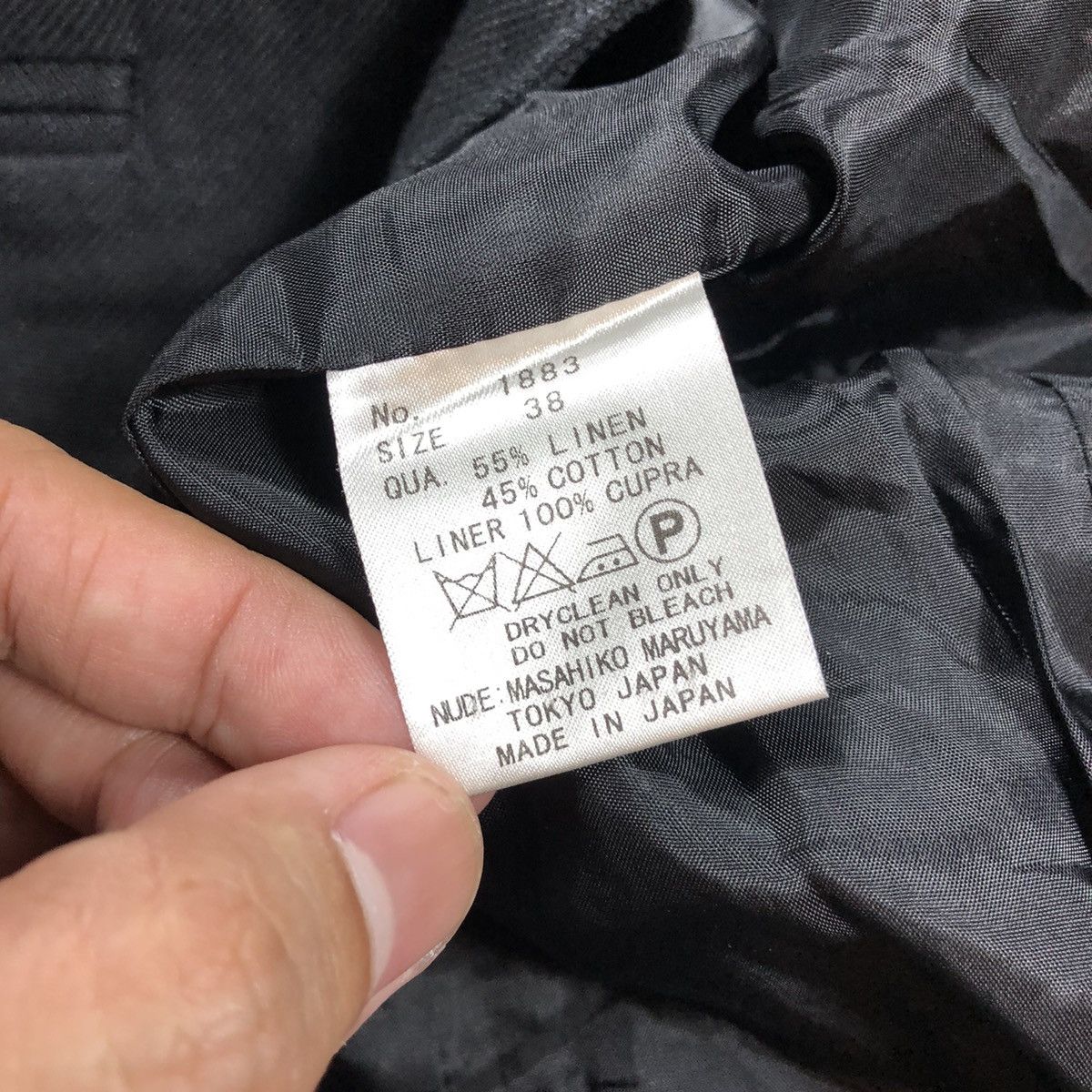 Japanese Brand × Nude: Masahiko Maruyama Nude By Masahiko Maruyama One Button Blazer Size S / US 4 / IT 40 - 5 Thumbnail
