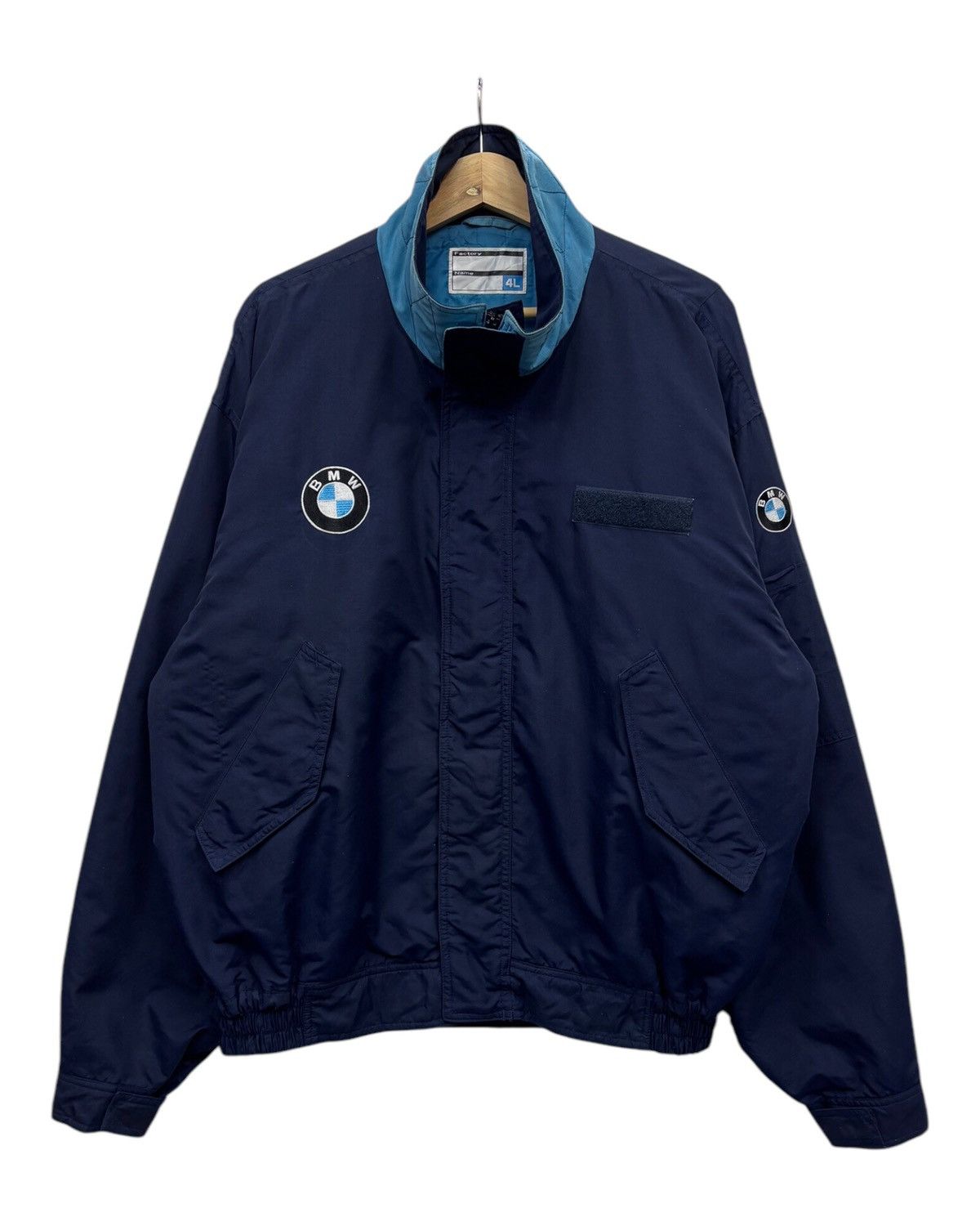 BMW × Sports Specialties VINTAGE 80s BMW RACING WORKWEAR JACKET BOMBER JACKET Size US XL / EU 56 / 4 - 3 Thumbnail