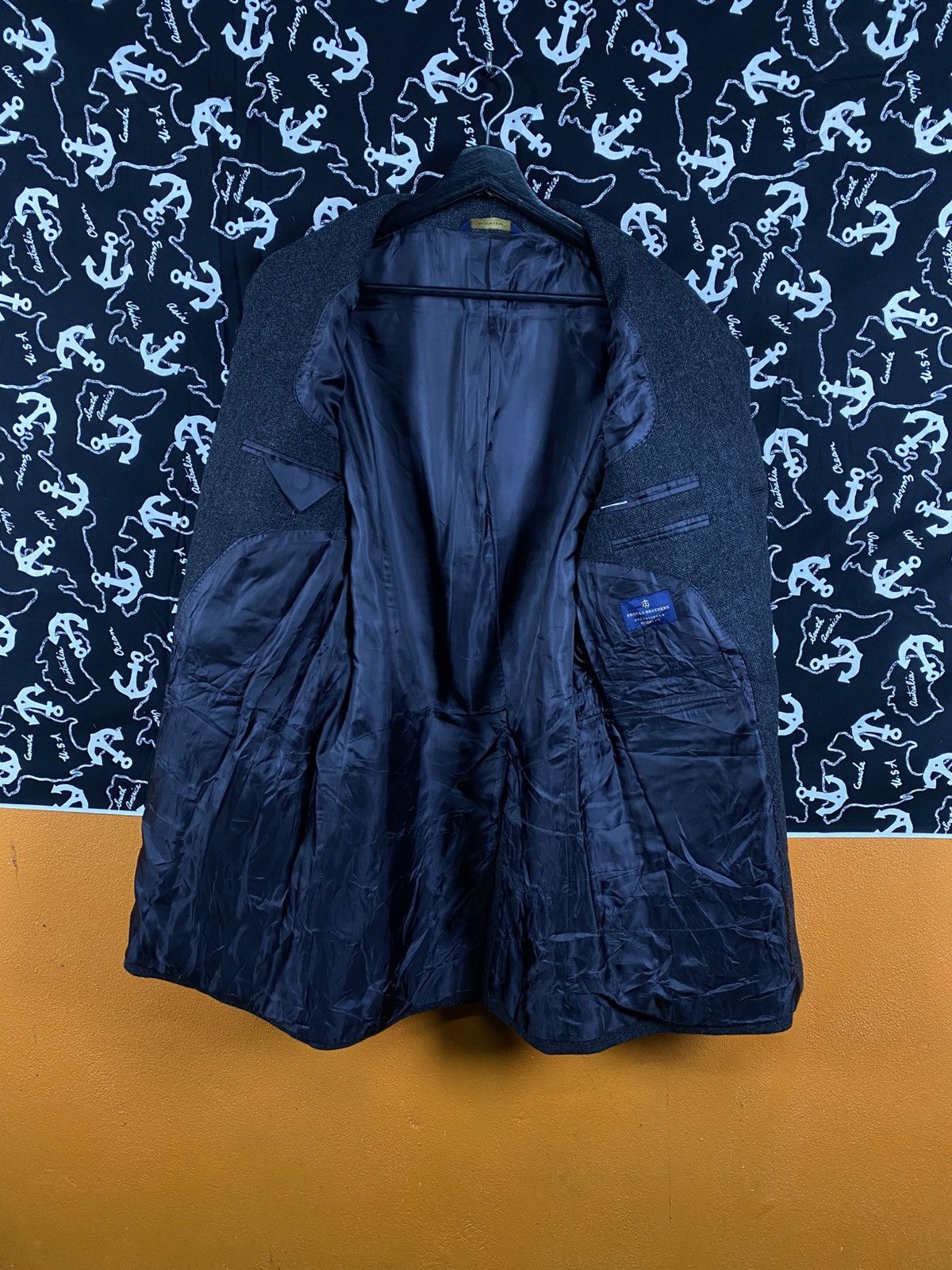 Brooks Brothers Vintage Brooks Brothers Brookstorm Regent Fit Wool GreyCoat Size US S / EU 44-46 / 1 - 8 Thumbnail