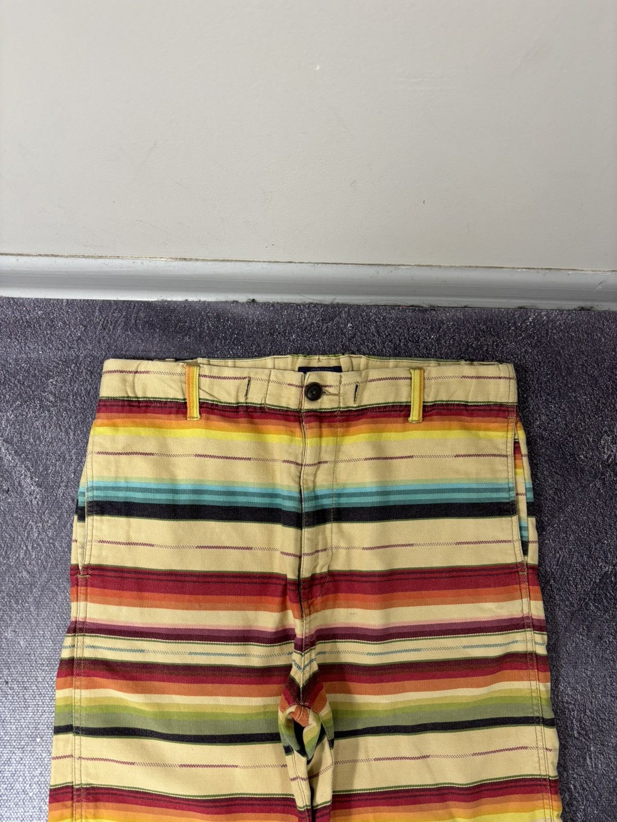 Japanese Brand Purple & Yellow Japanese Rare Multicolor Hype Shorts Size US 30 / EU 46 - 5 Thumbnail