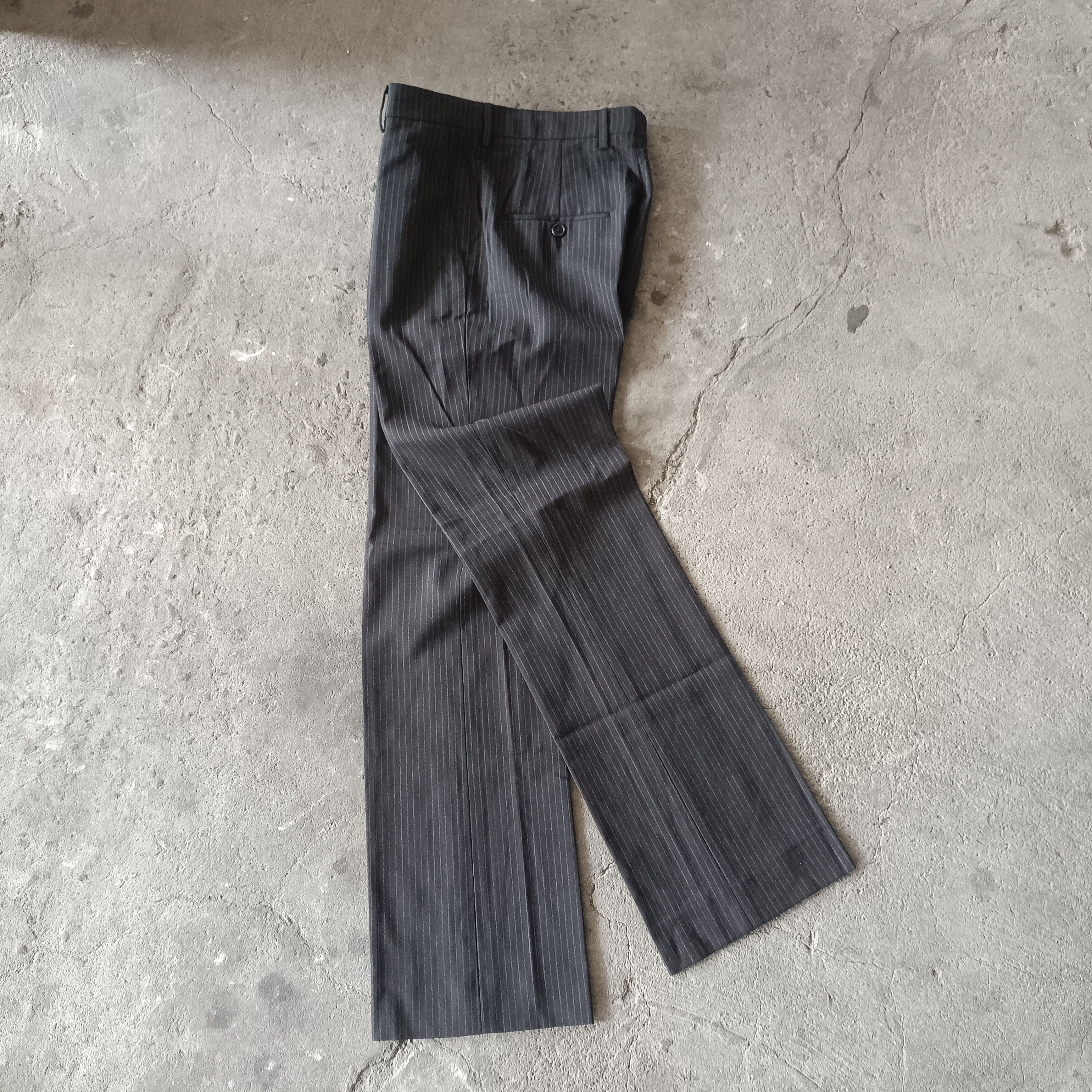 Celine Runaway Celine pinstriped wool trouser pants talon zip Size US 28 / EU 44 - 1 Thumbnail