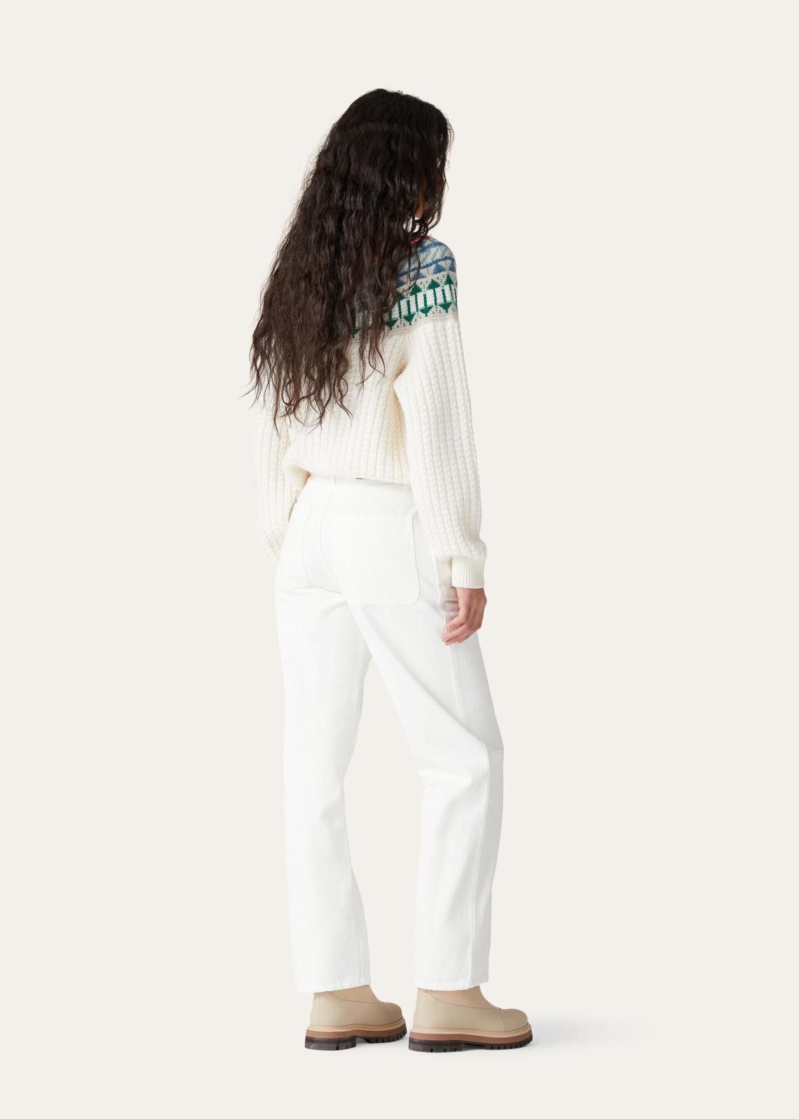 Loro Piana o1srvl11e0125 Releigh Denim Pant in White Size 26" / US 2 / IT 38 - 7 Thumbnail
