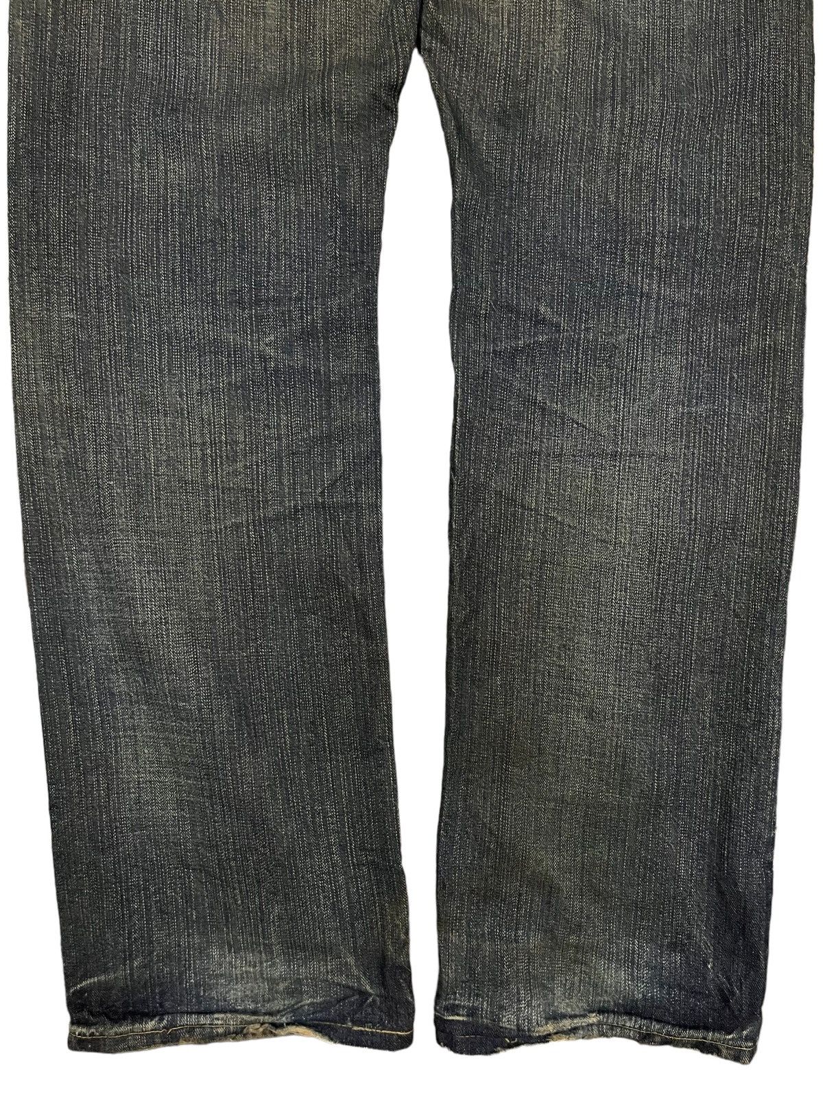 14th Addiction Vintage Lee Mud Washed Distressed Straight Fit Jeans Size US 32 / EU 48 - 8 Thumbnail