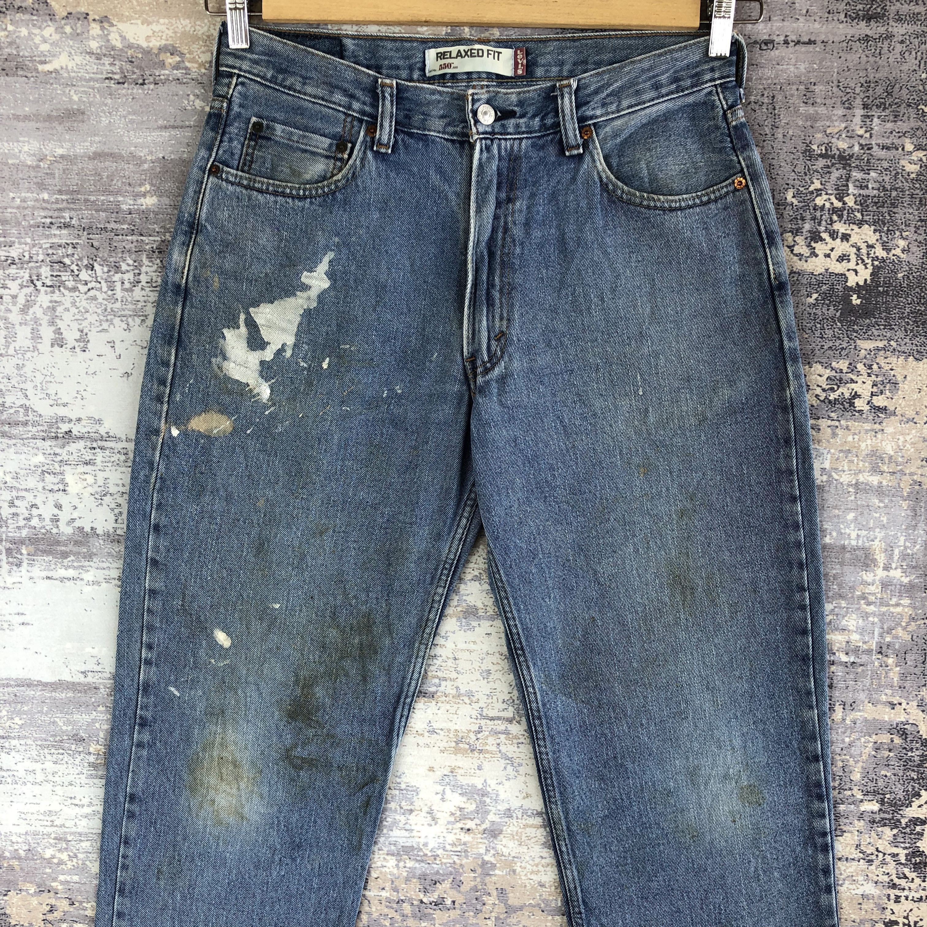 Levi's Vintage Y2K Levis 550 Jeans Levi's Baggy Levis Painter Denim Size US 32 / EU 48 - 3 Thumbnail