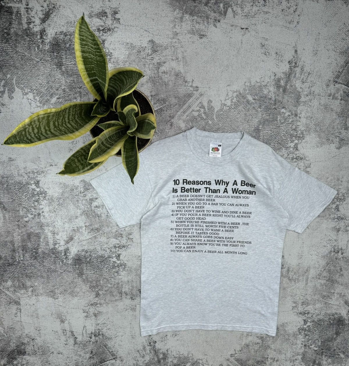 Vintage Mem 10 Reasons Why A Beer Is Better Than A Woman T Shirt Size US M / EU 48-50 / 2 - 1 Thumbnail