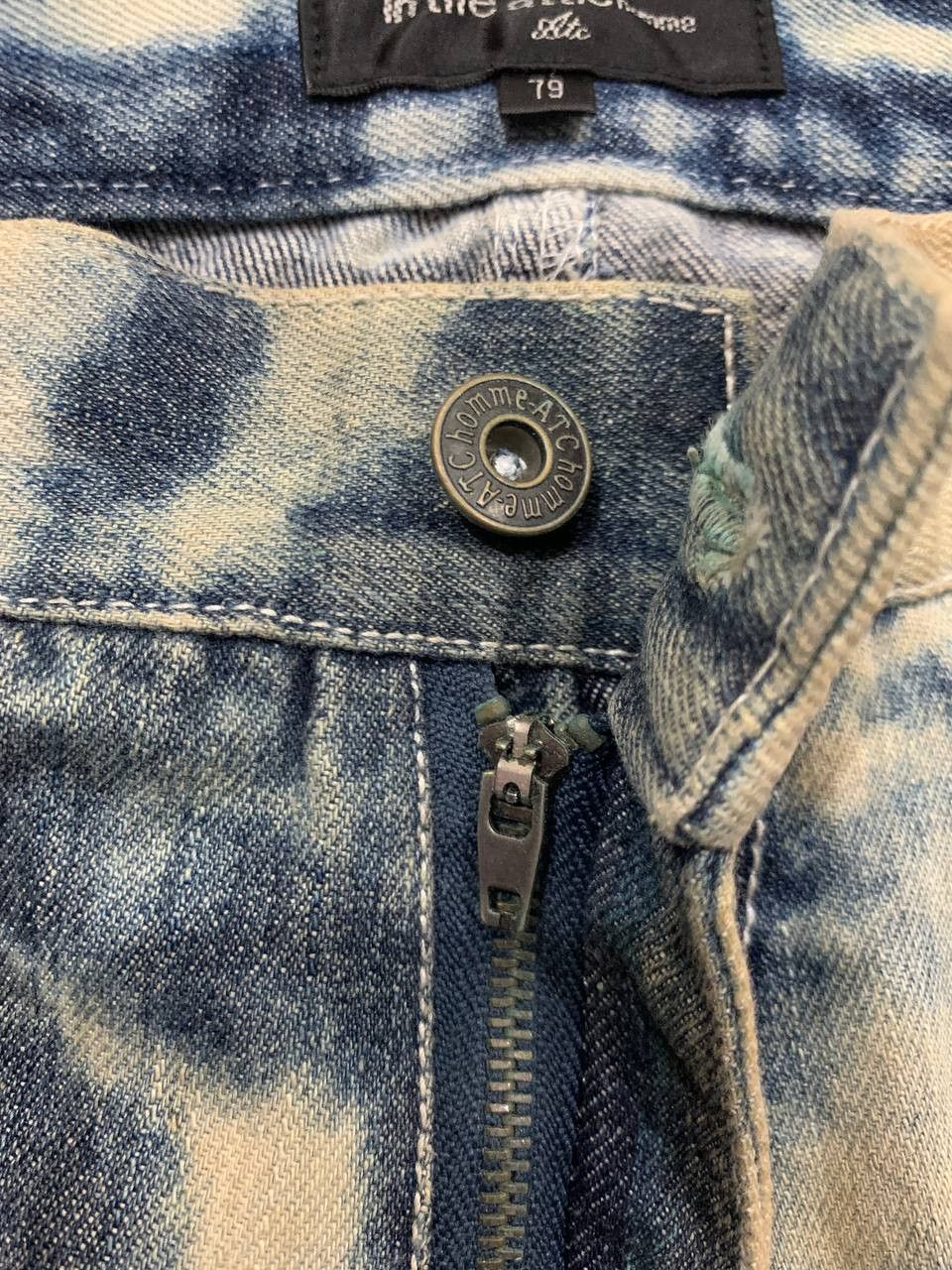 In The Attic Vintage 2000s In The Attic Homme Bleach Jeans Size US 33 - 2 Thumbnail