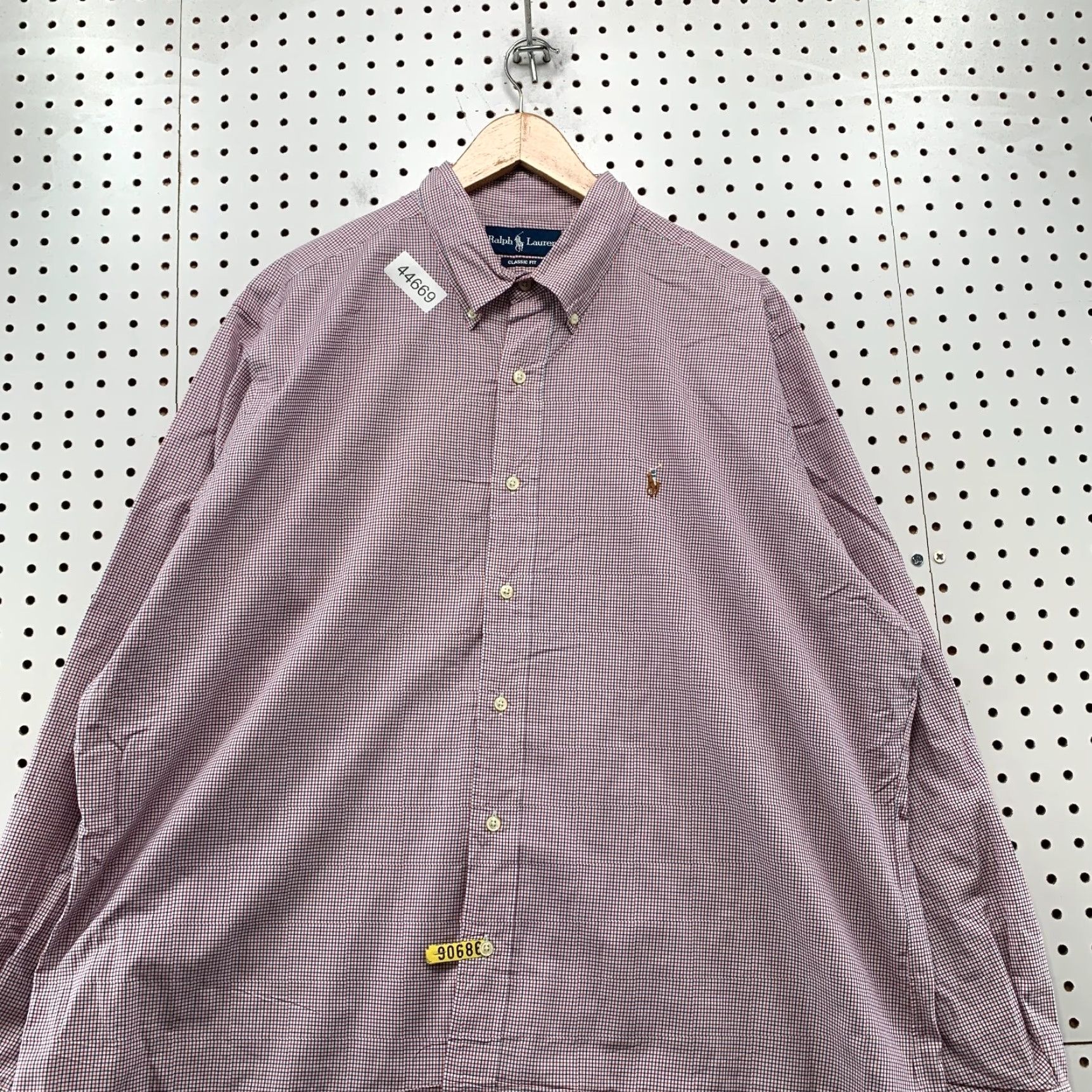Ralph Lauren Ralph Lauren Button Shirt Mens XL Red White Check Classic Fit Long Sleeve Shirt Size US XL / EU 56 / 4 - 2 Thumbnail