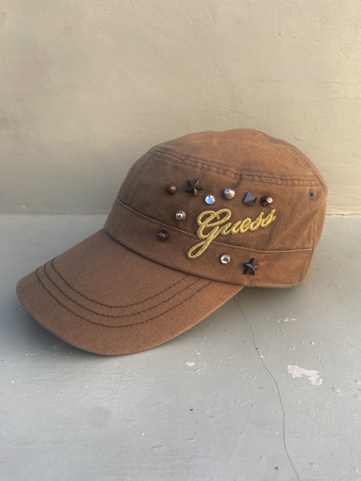 If Six Was Nine 2000s guess studded button ifsixwasnine patrol hat Size ONE SIZE - 1 Thumbnail