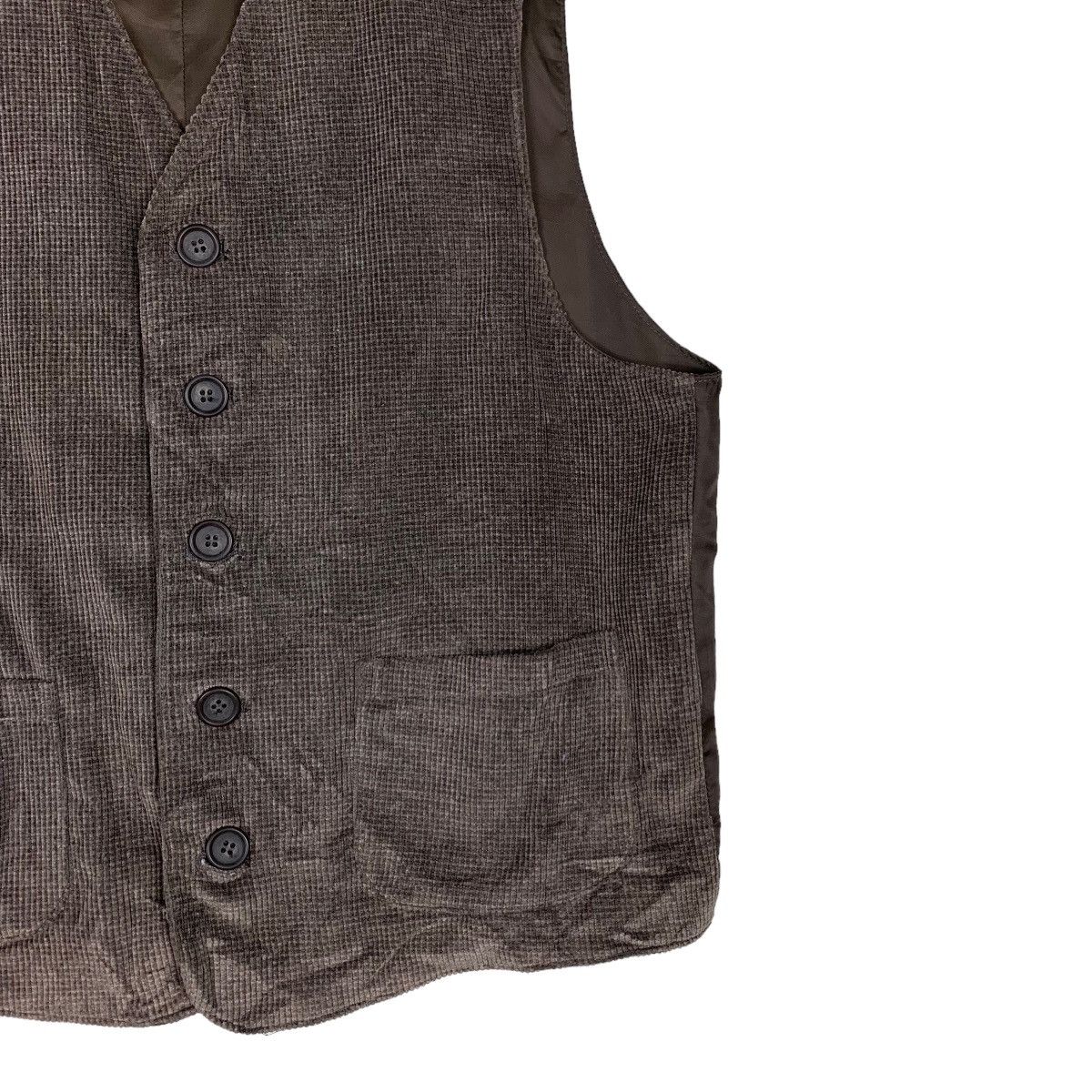 Gianni Valentino GIANNI VALENTINO Dark Brown Vest Suit Jacket #1033-C46 Size US M / EU 48-50 / 2 - 4 Thumbnail