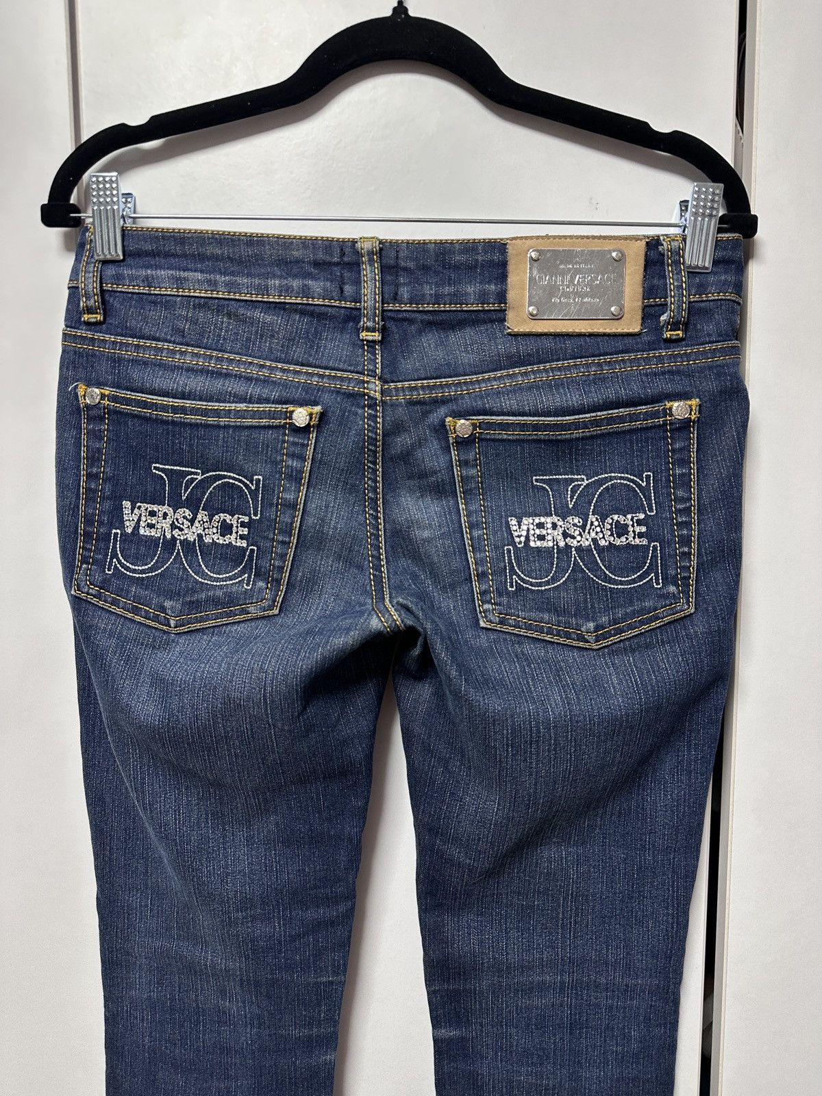 Versace VERSACE jeans with rhinestones denim Size 28" / US 6 / IT 42 - 1 Thumbnail