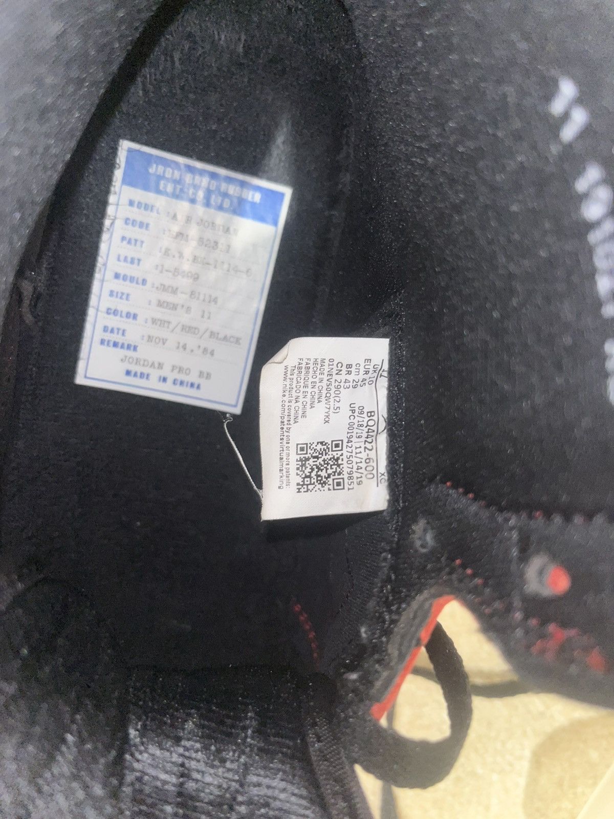 Nike Air Jordan 1 High ’85 “Banned” Size US 12 / EU 45 - 8 Thumbnail
