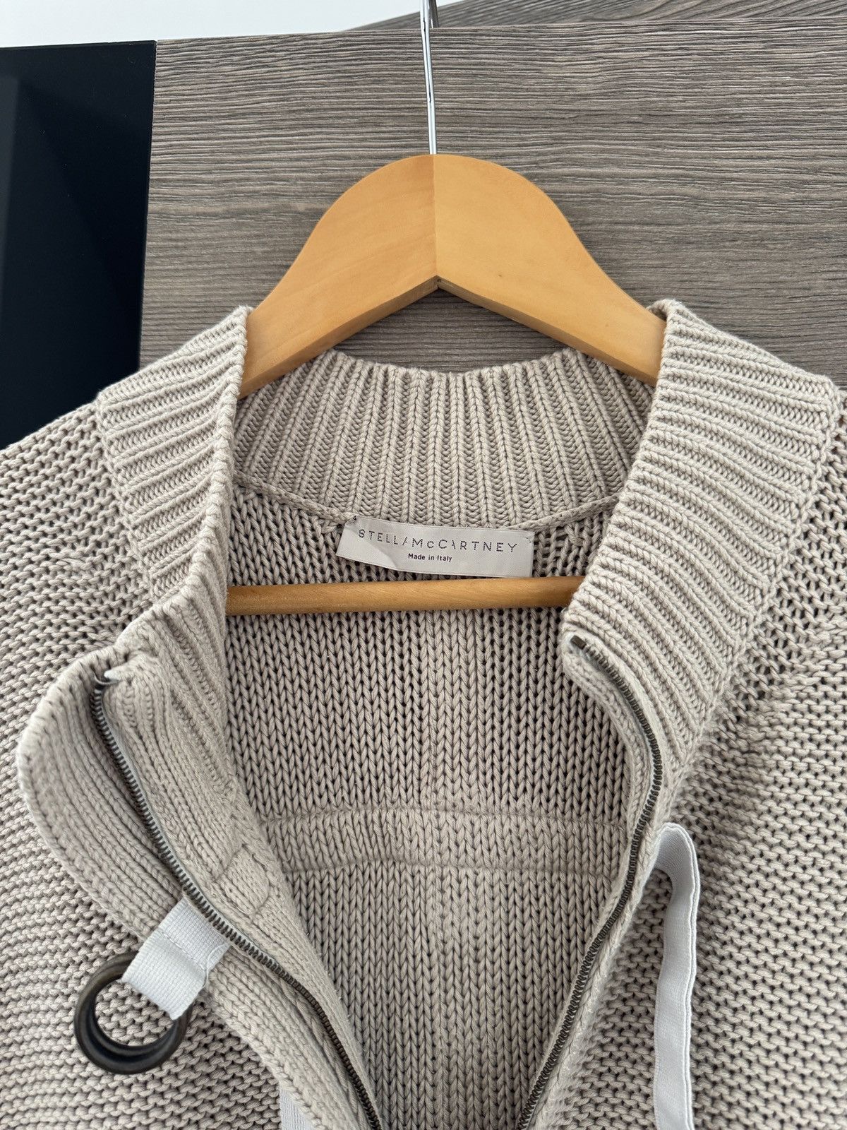Stella McCartney Stella Mccartney Knitted Beige Cardigan Size XS / US 0-2 / IT 36-38 - 6 Thumbnail