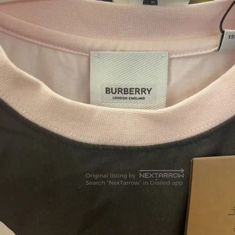 Burberry Burberry Pink Cotton T-Shirt with Deer Graphic. Size XXS / US 00 / IT 34 - 4 Thumbnail