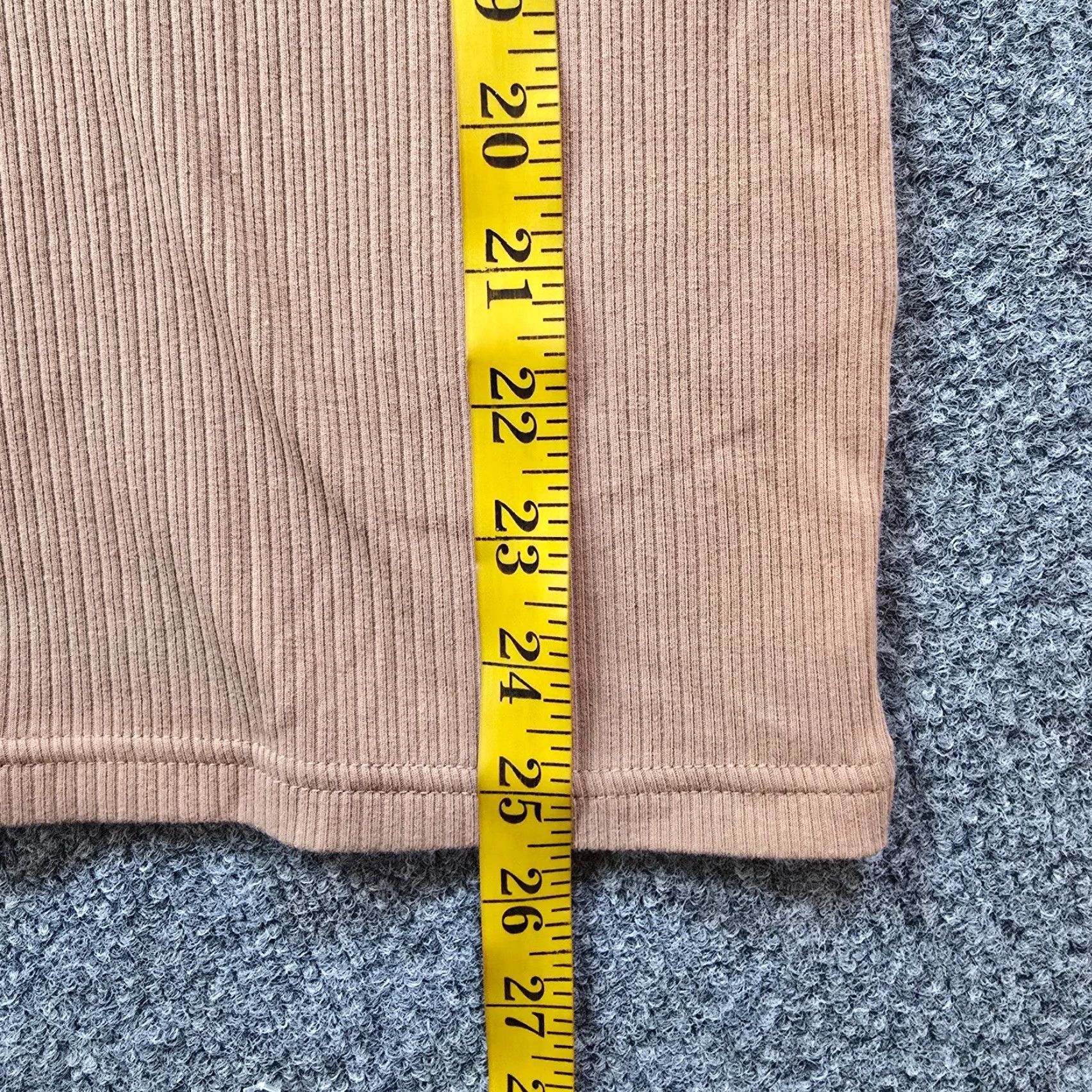 J.Crew J.CREW Top Womens Large Beige Ribbed Turtleneck Long Sleeve Blouse Casual Size L / US 10 / IT 46 - 6 Thumbnail