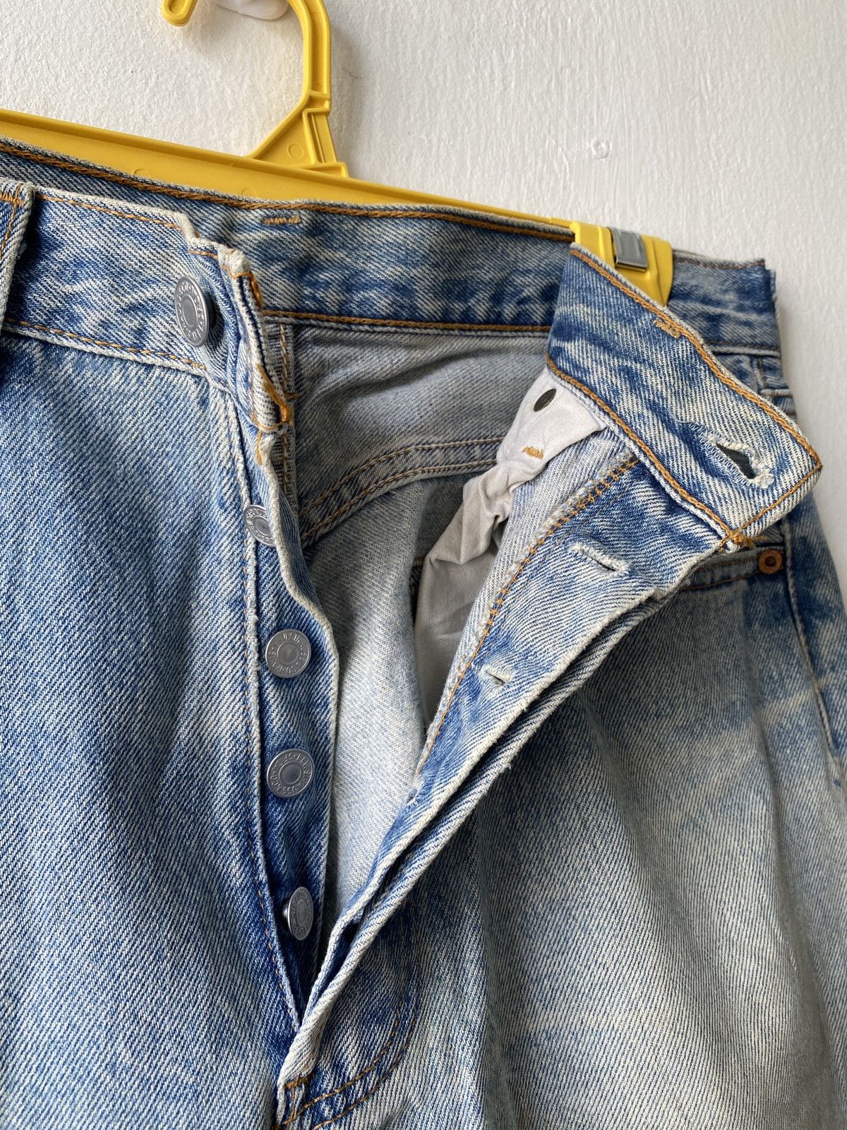Levi's Vintage 90s Levi’s 501 Distressed Rusty Denim Size US 30 / EU 46 - 10 Thumbnail