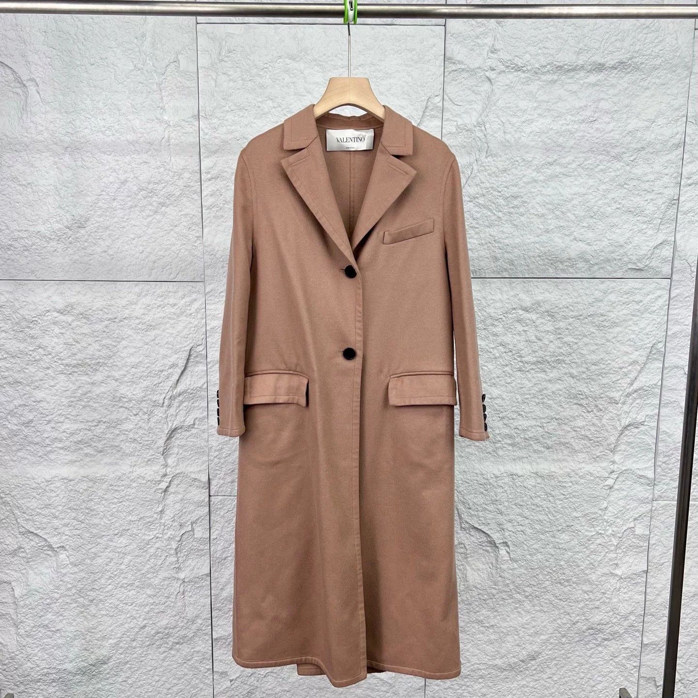 Valentino Valentino Pink Lapel Long Coat S Size US S / EU 44-46 / 1 - 1 Thumbnail