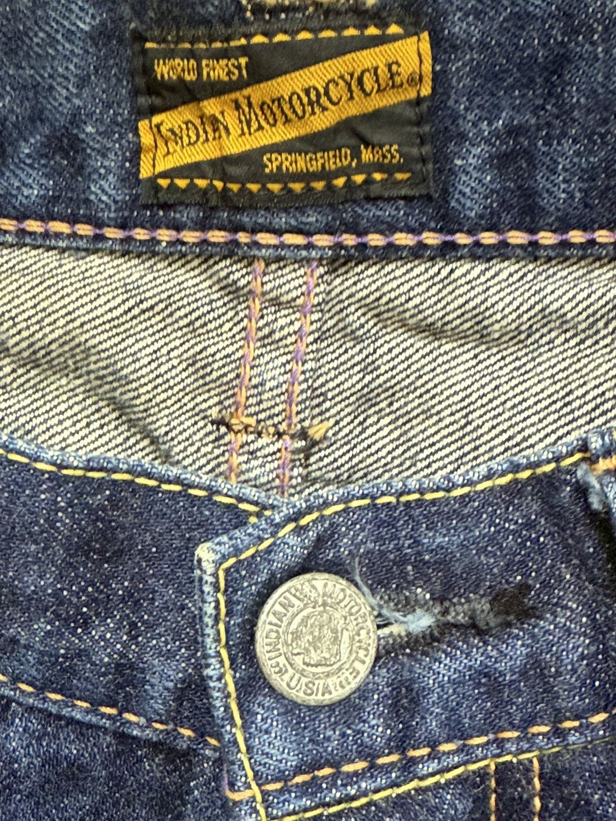 Indian Motorcycle Indian Motorcycle Selvage Jeans Leather Pocket Size US 32 / EU 48 - 5 Thumbnail