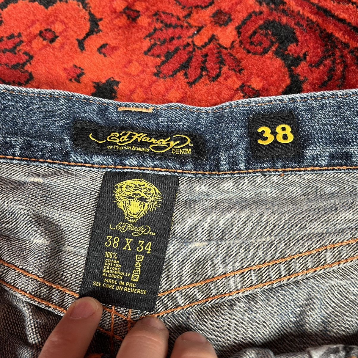 Ed Hardy Vintage Streetwear Rare HipHop Y2K Ed Hardy Jeans Devil Girl Size US 38 / EU 54 - 11 Thumbnail