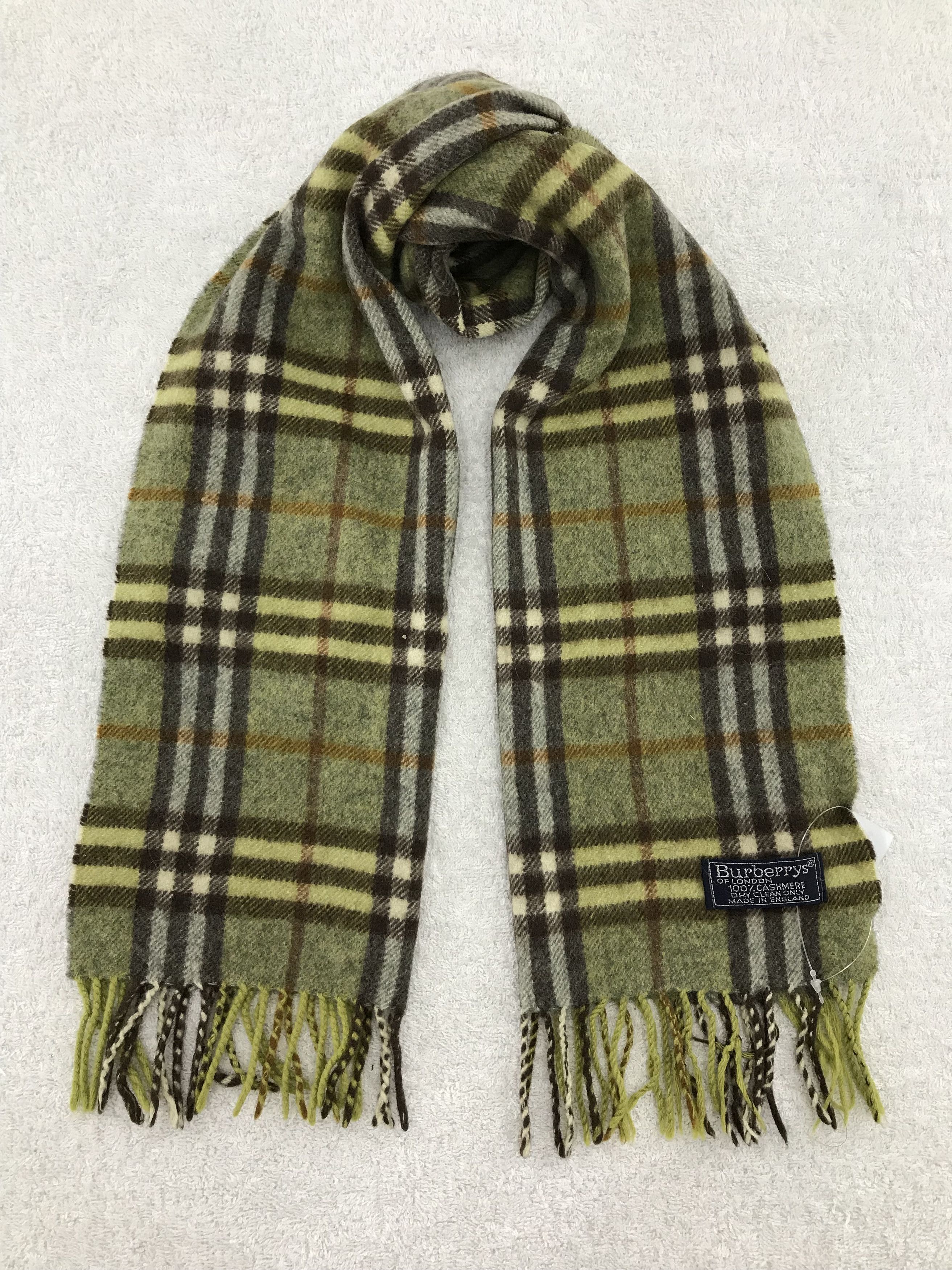 Burberry × Vintage Burberry Scarf / Muffler / Neckwear - WW566 Size ONE SIZE - 1 Thumbnail
