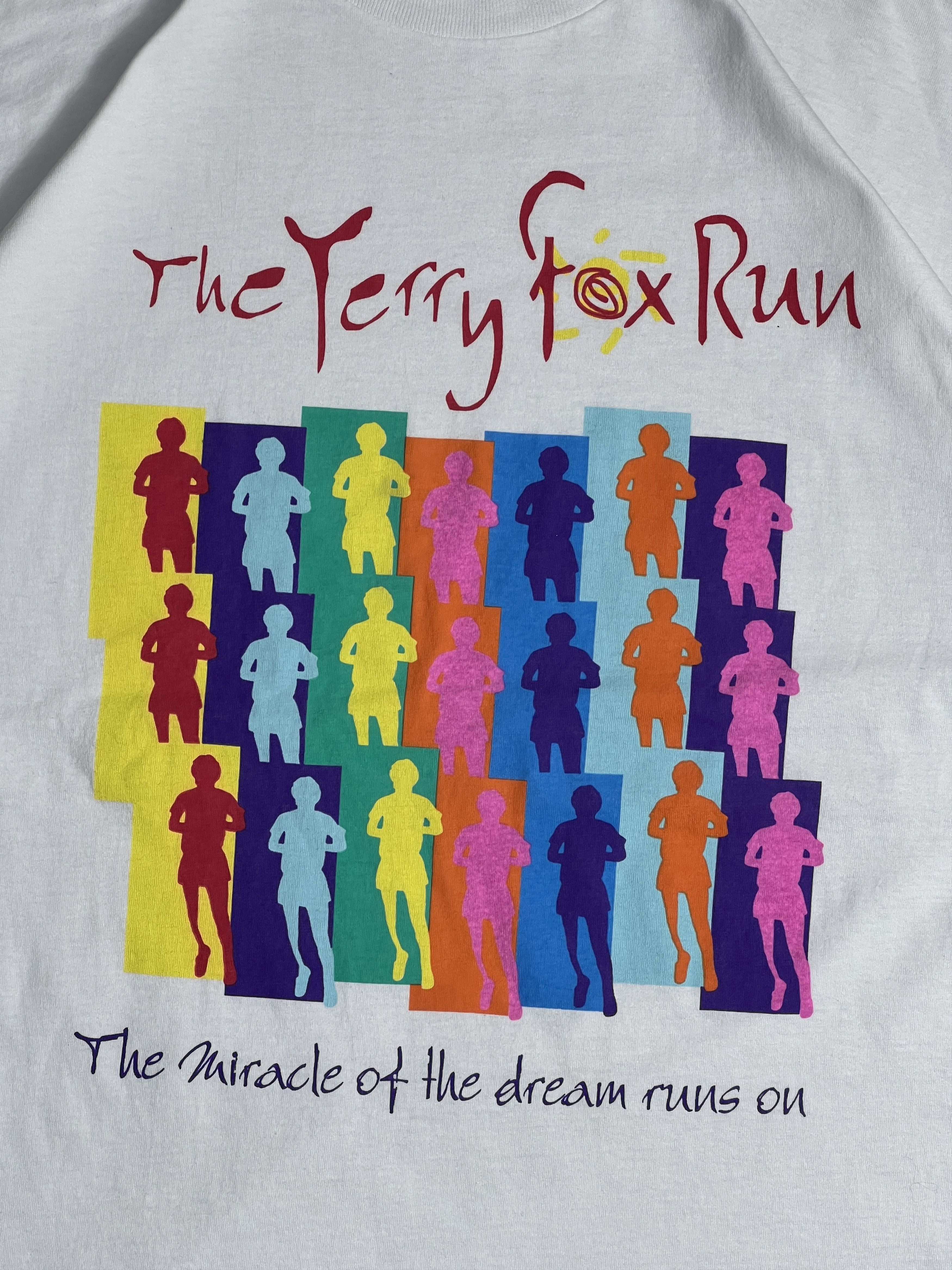 Vintage Vintage 90s The Terry Fox Run Pop Art Tee (XL) GTME323 Size US XL / EU 56 / 4 - 2 Thumbnail