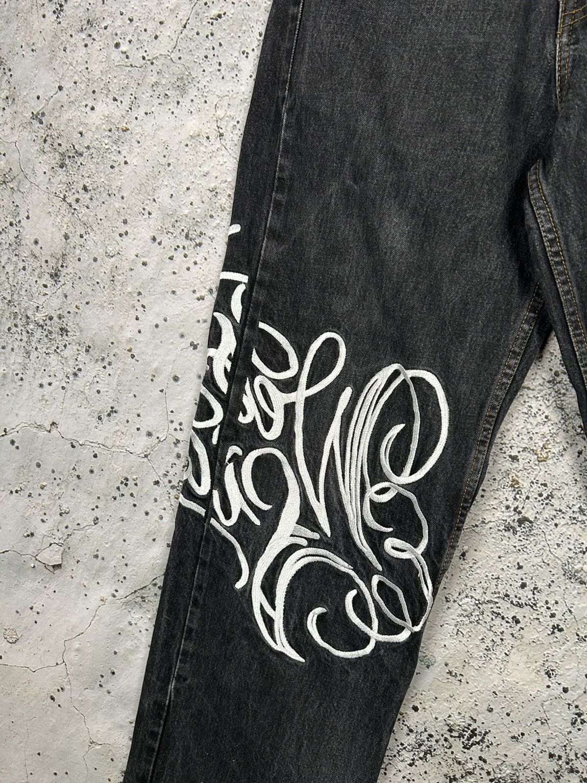 Vintage Vintage Bsat Rap Baggy Denim Pants Streetwear 90s Skate Size US 30 / EU 46 - 5 Thumbnail