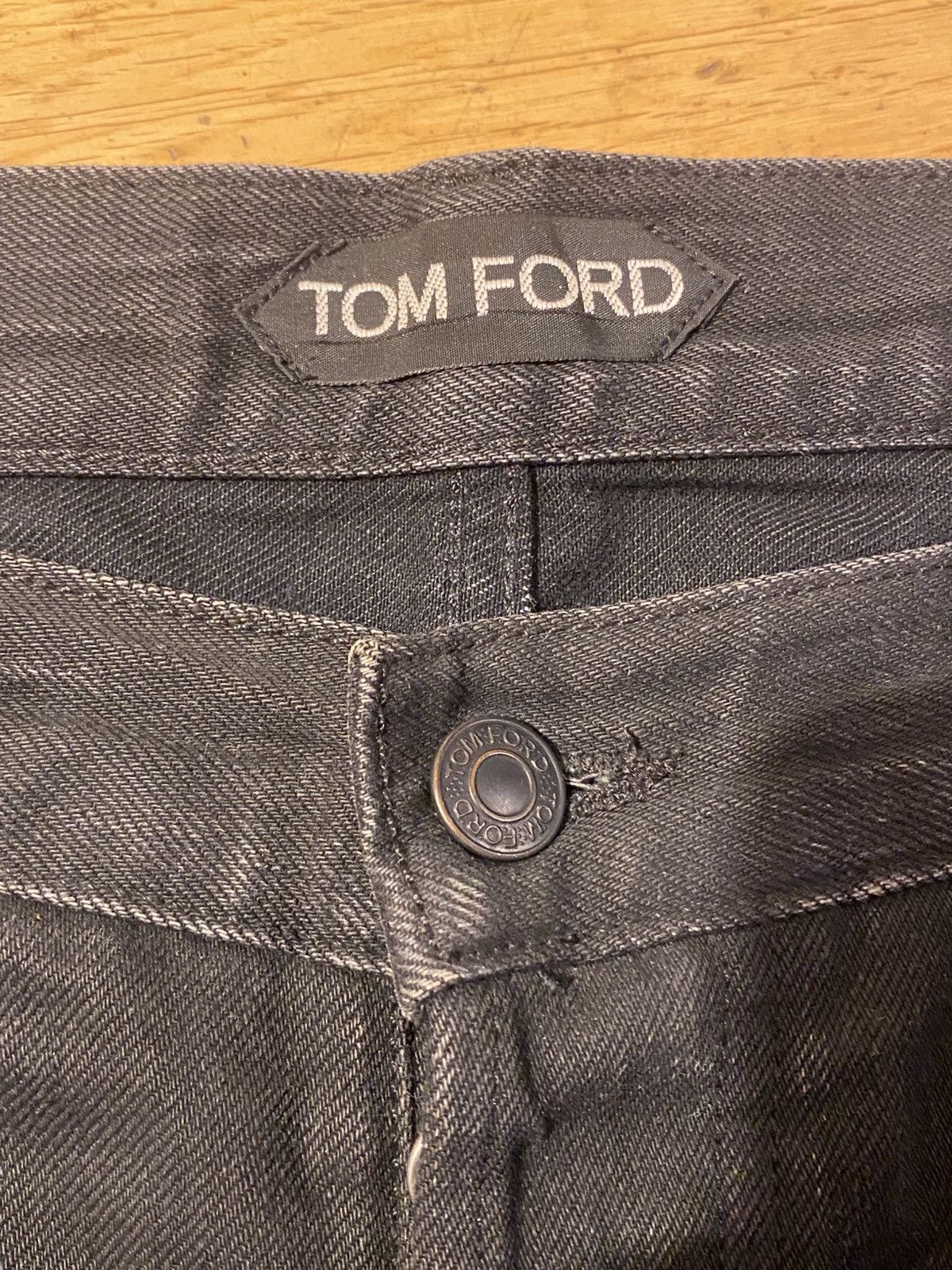 Tom Ford Black Denim Straight Jeans 36”x30”