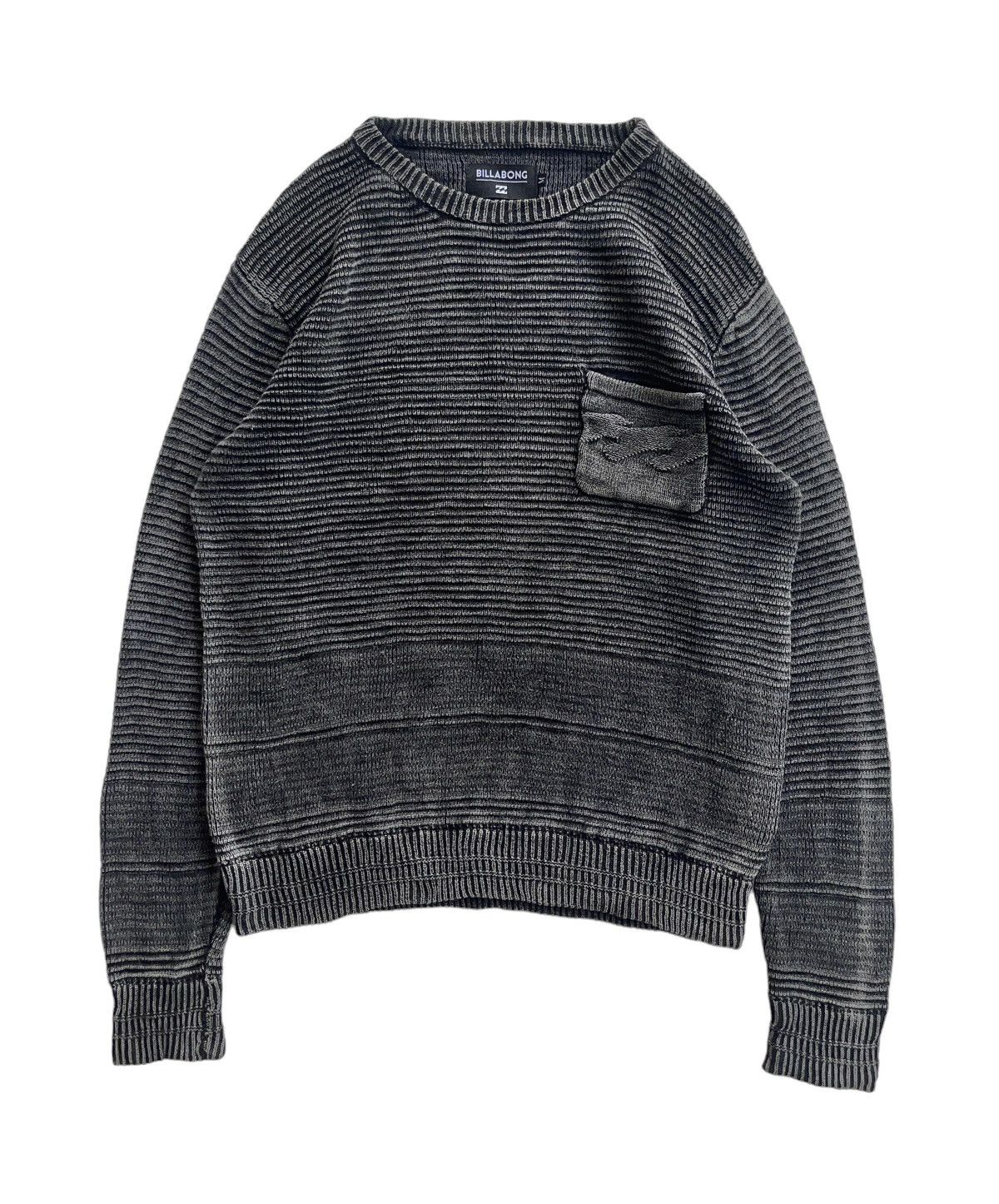 image of Billabong Cable Knit Sweater in Faded Slate Black, Men's (Size Medium)