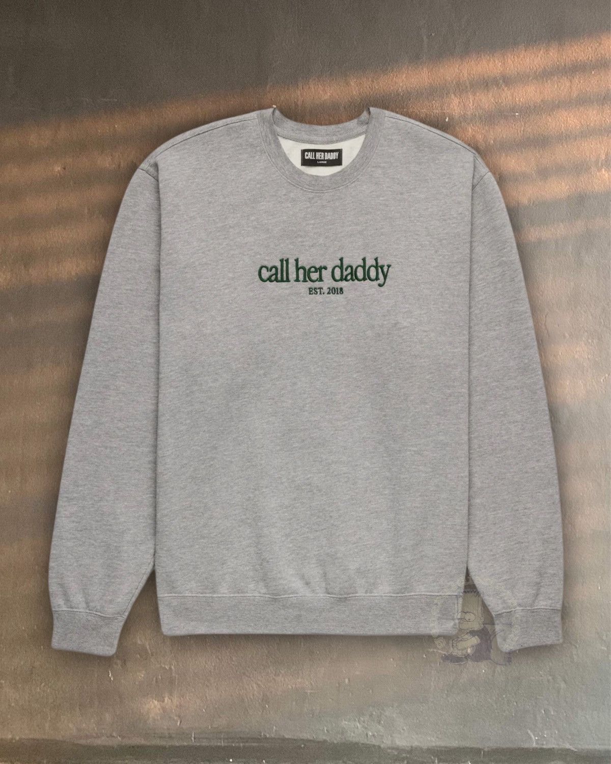 Sporty & Rich call her daddy 2018 heather barstool sports embroidered crew Size S / US 4 / IT 40 - 1 Thumbnail