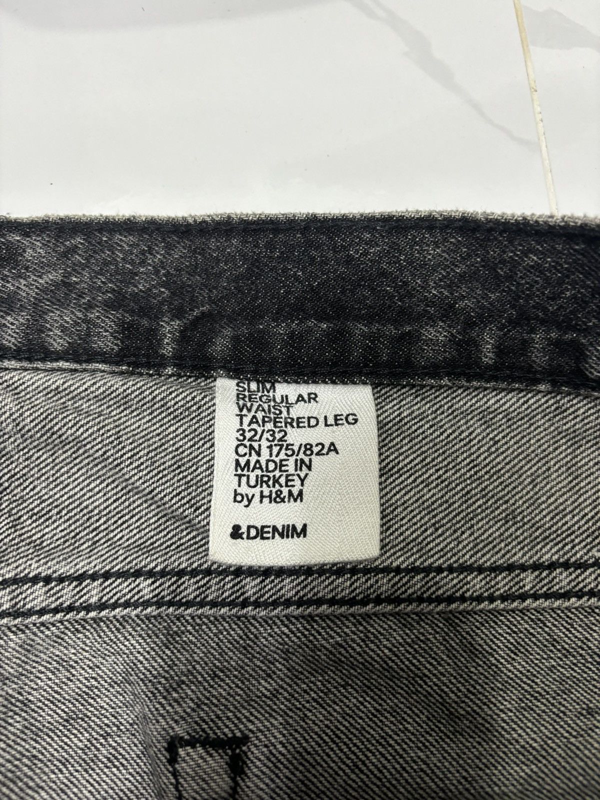 If Six Was Nine Vintage &Denim Charcoal Black Distressed Denim Jeans Size US 34 / EU 50 - 12 Thumbnail