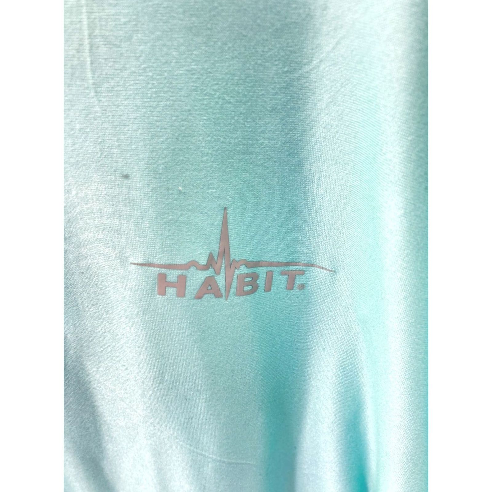 Habitat Habit Crooked ELM Graphic T-Shirt Mens M Aqua Blue Long Sleeve Solar Factor NWT Size US M / EU 48-50 / 2 - 6 Thumbnail