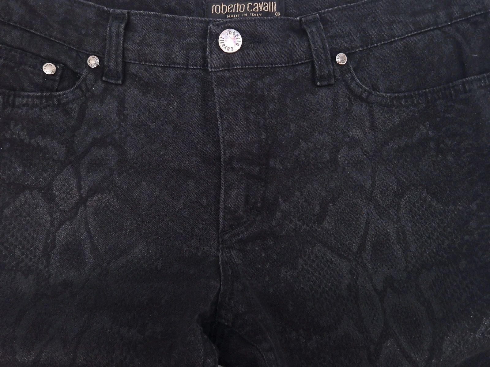 Roberto Cavalli Vintage Cavalli Python Glitter Jeans Size 29" - 3 Thumbnail